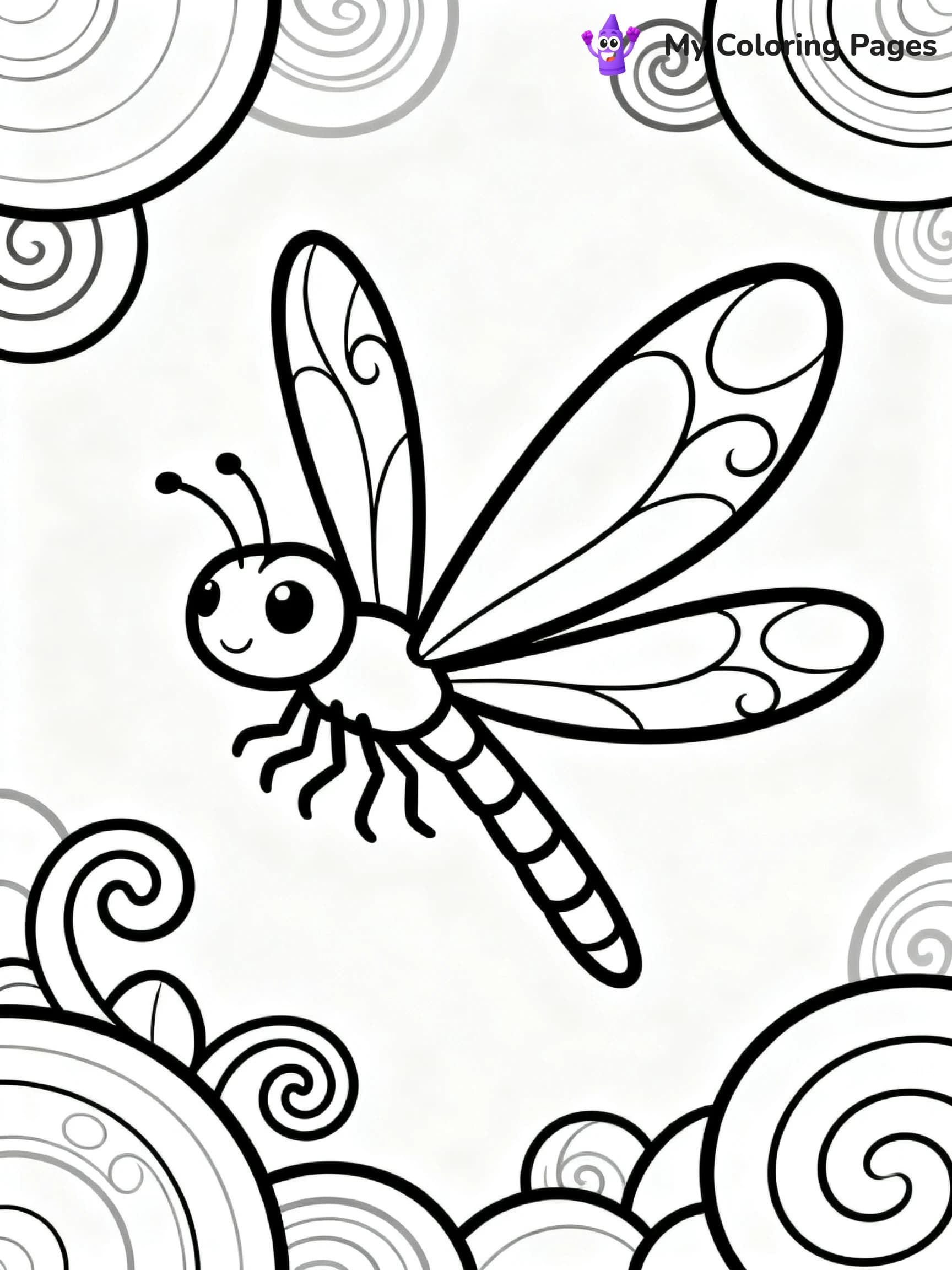 Dragonfly Coloring Pages - 7