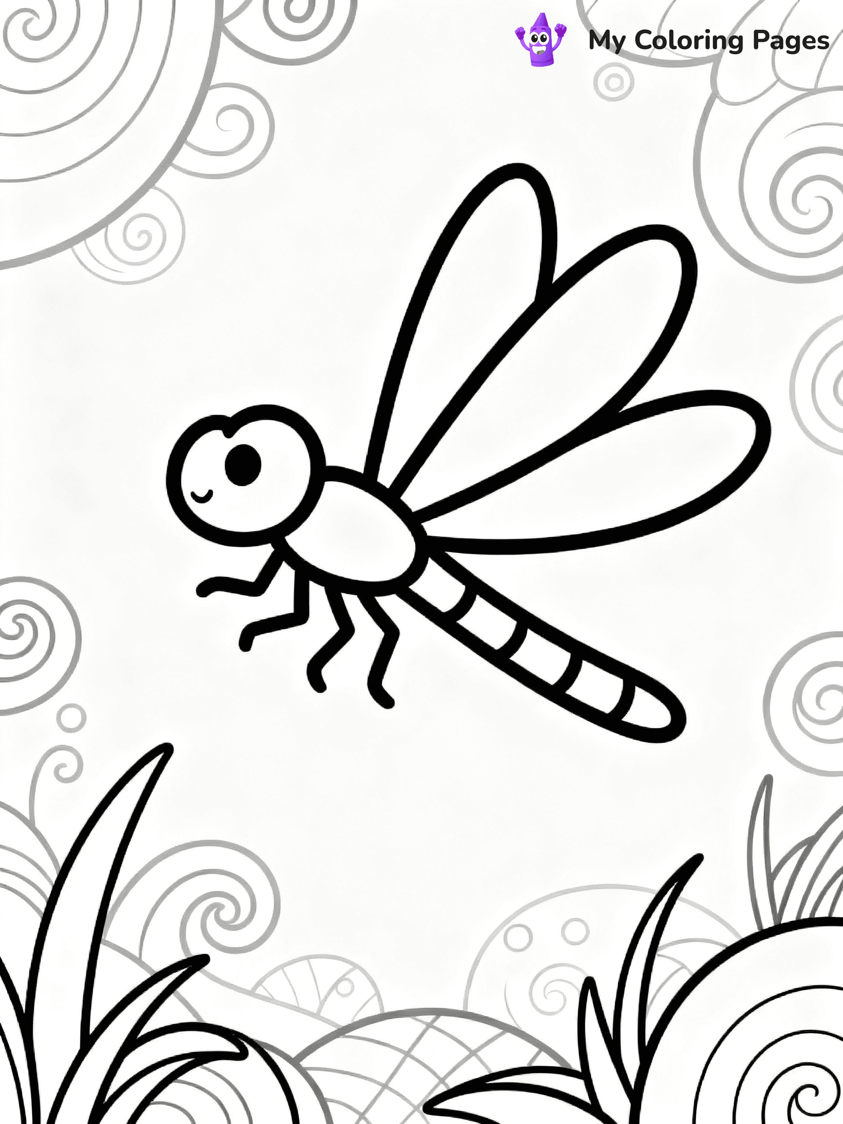 Dragonfly Coloring Pages - 6