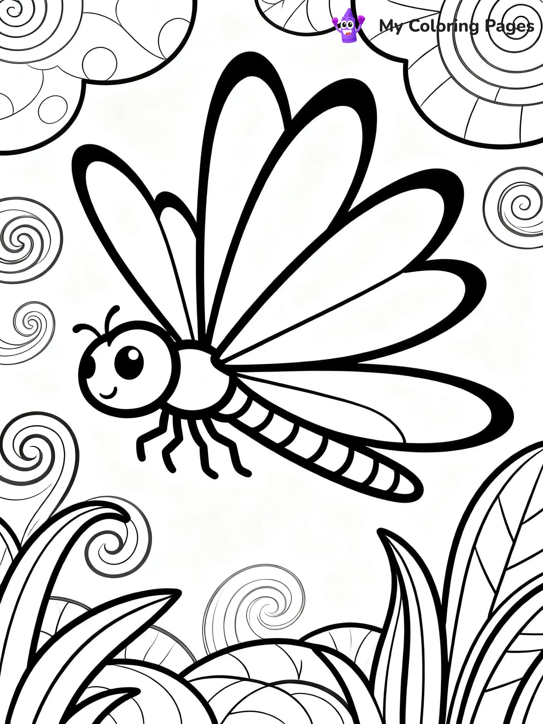 Dragonfly Coloring Pages - 4