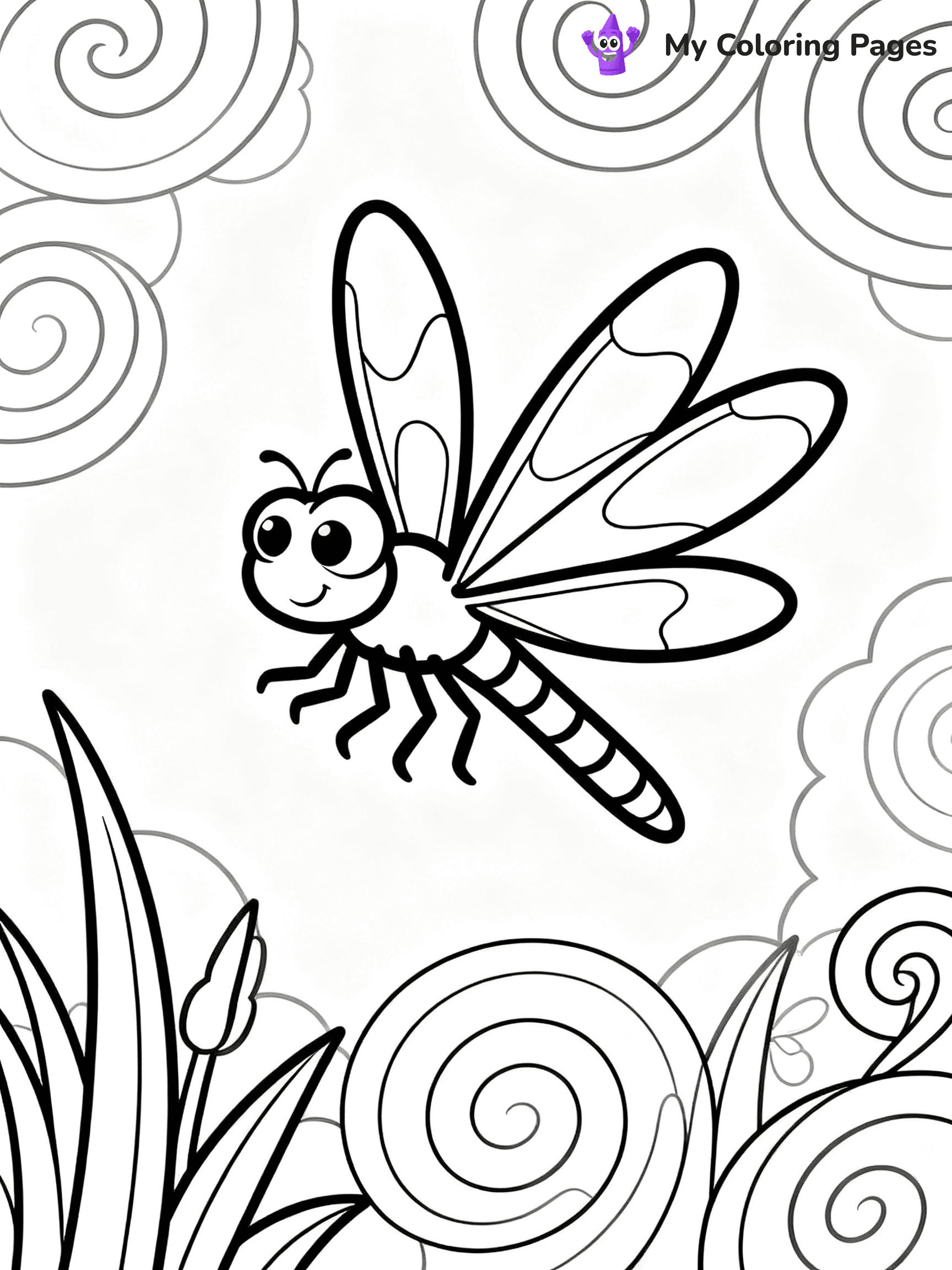 Dragonfly Coloring Pages - 3