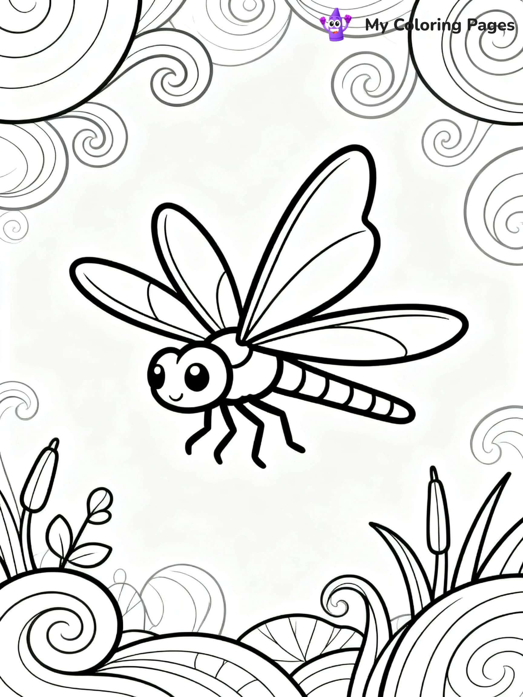 Dragonfly Coloring Pages - 2