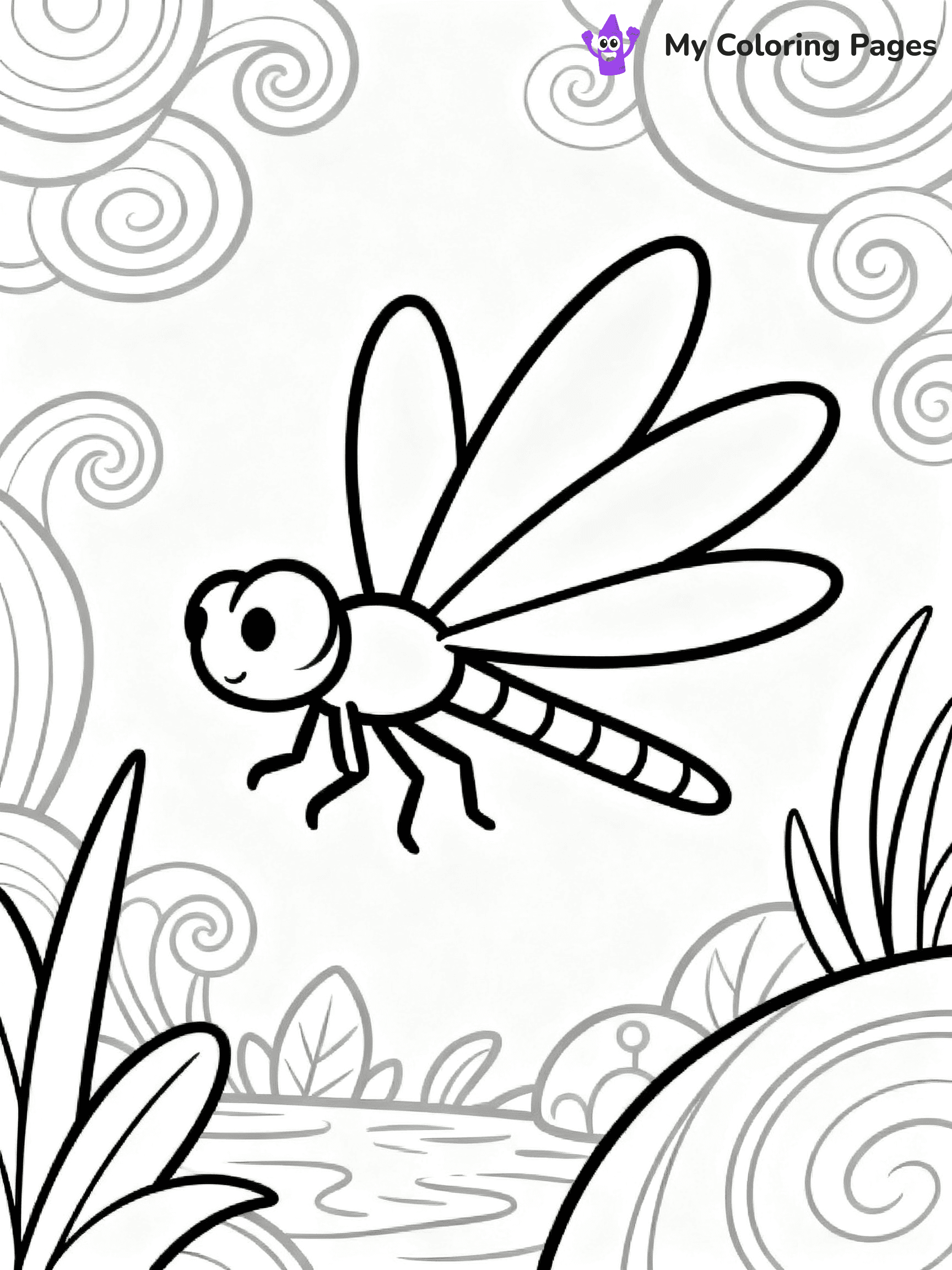 Dragonfly Coloring Pages - 1