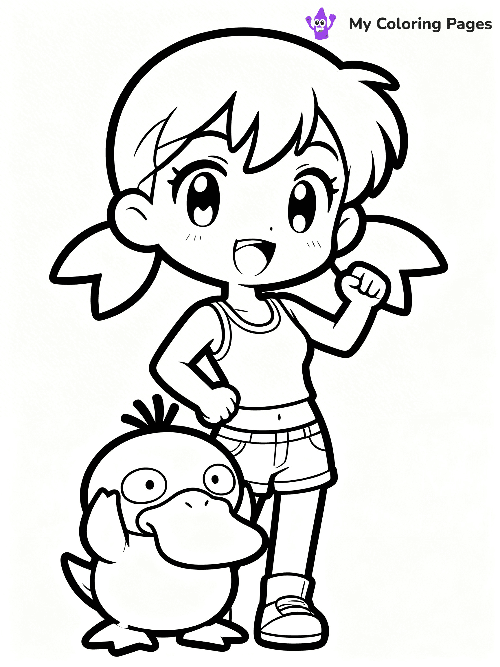 Pokemon Ash Coloring Pages - 16