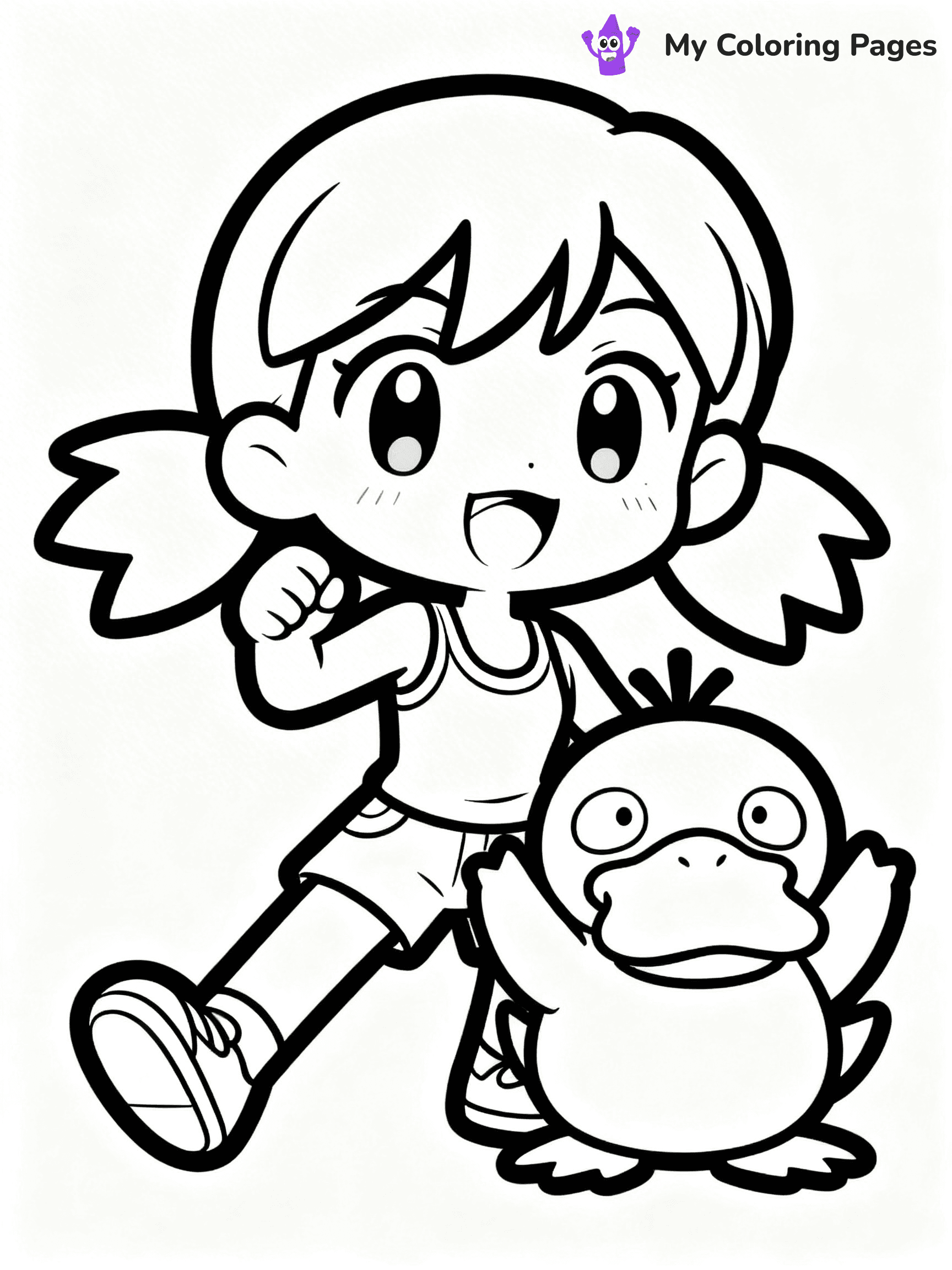 Pokemon Ash Coloring Pages - 15