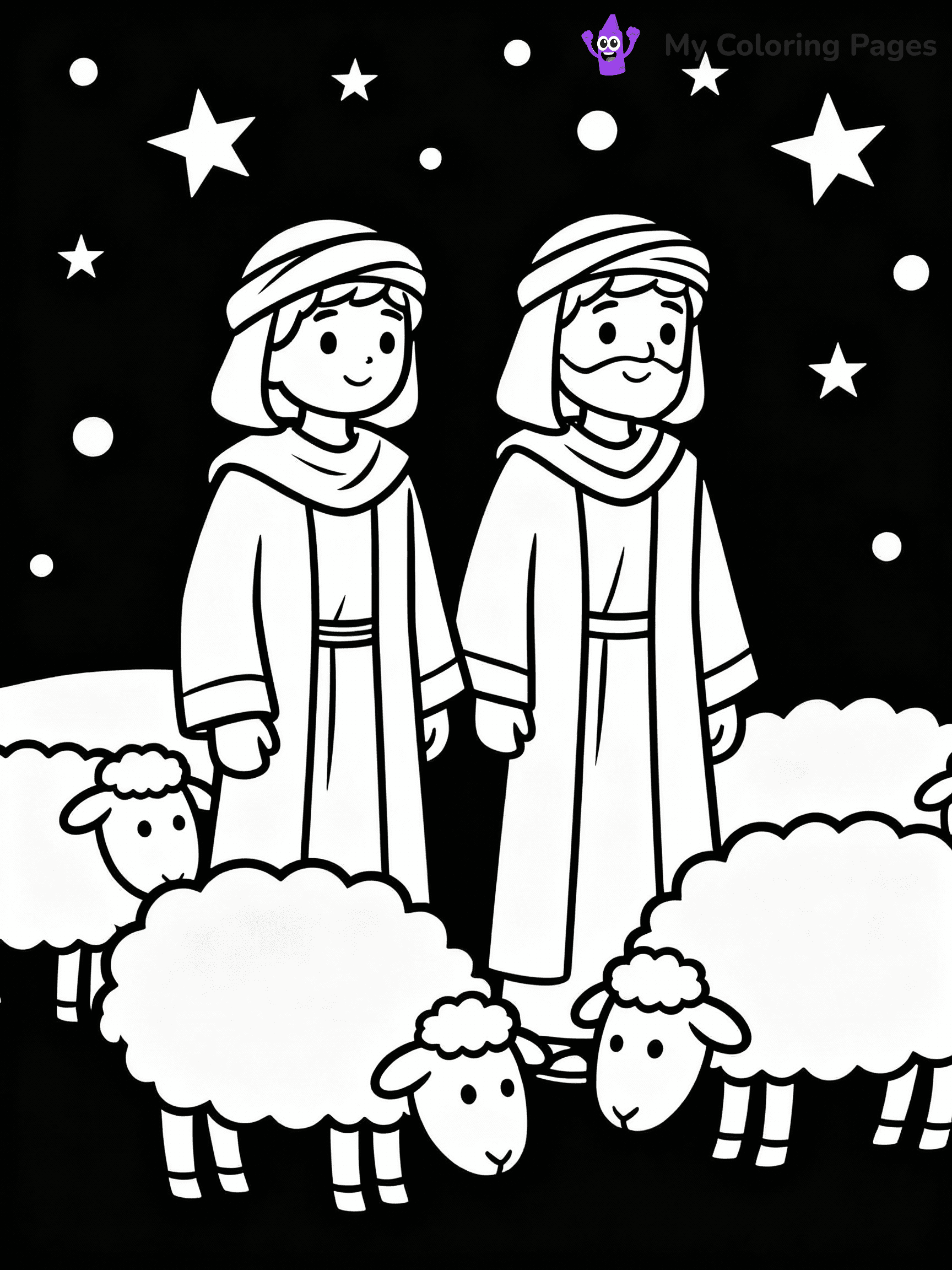 Nativity Coloring Pages - 16