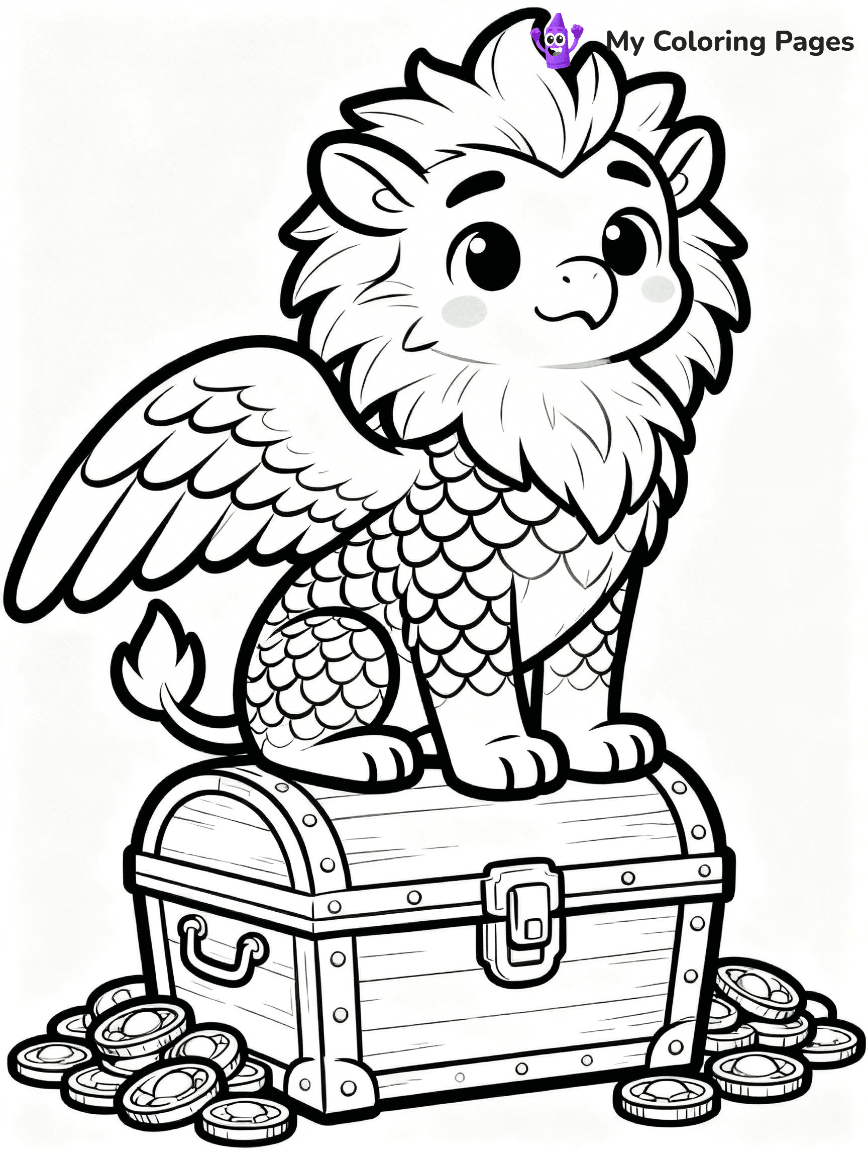 Griffin Coloring Pages - 27