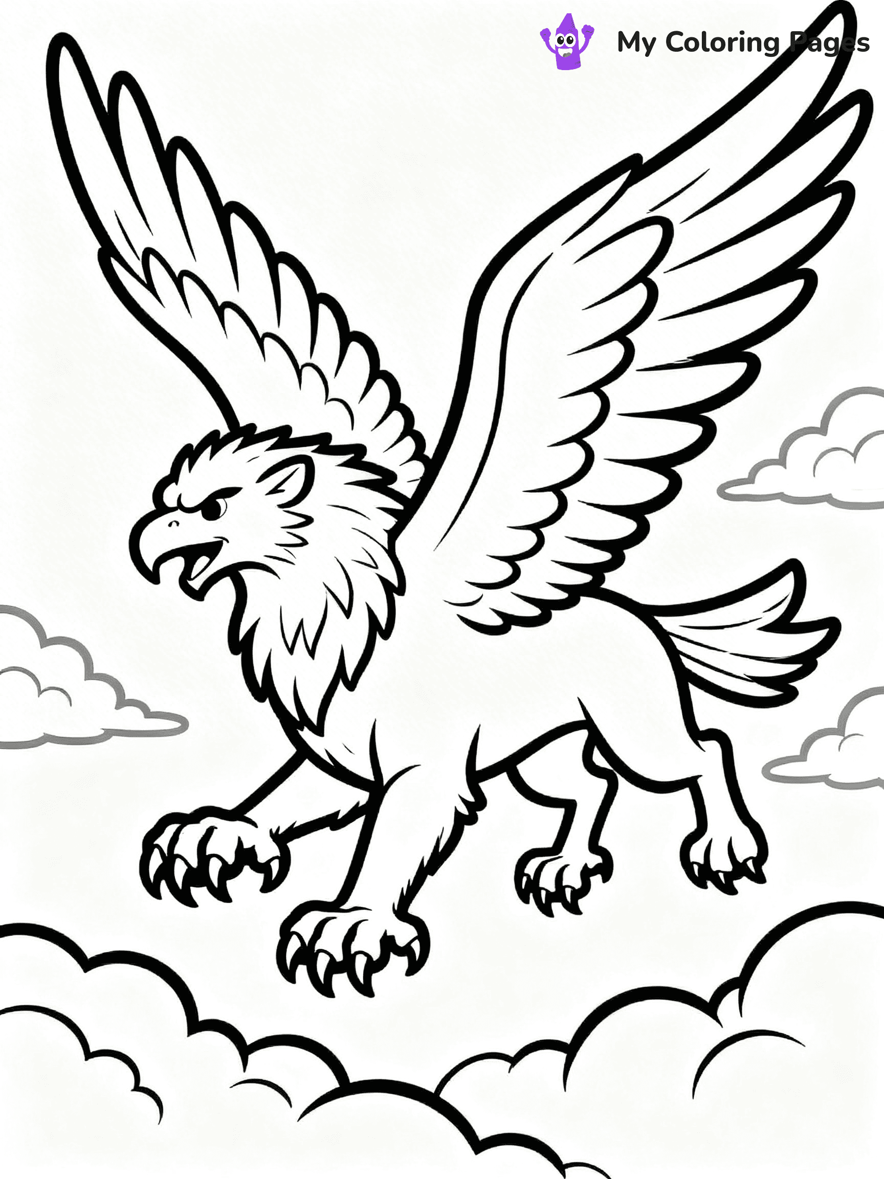 Griffin Coloring Pages - 19