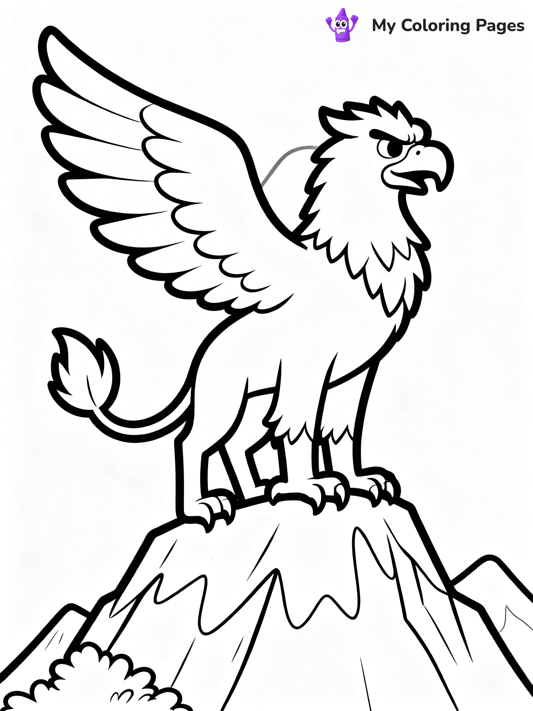 Griffin Coloring Pages - 12