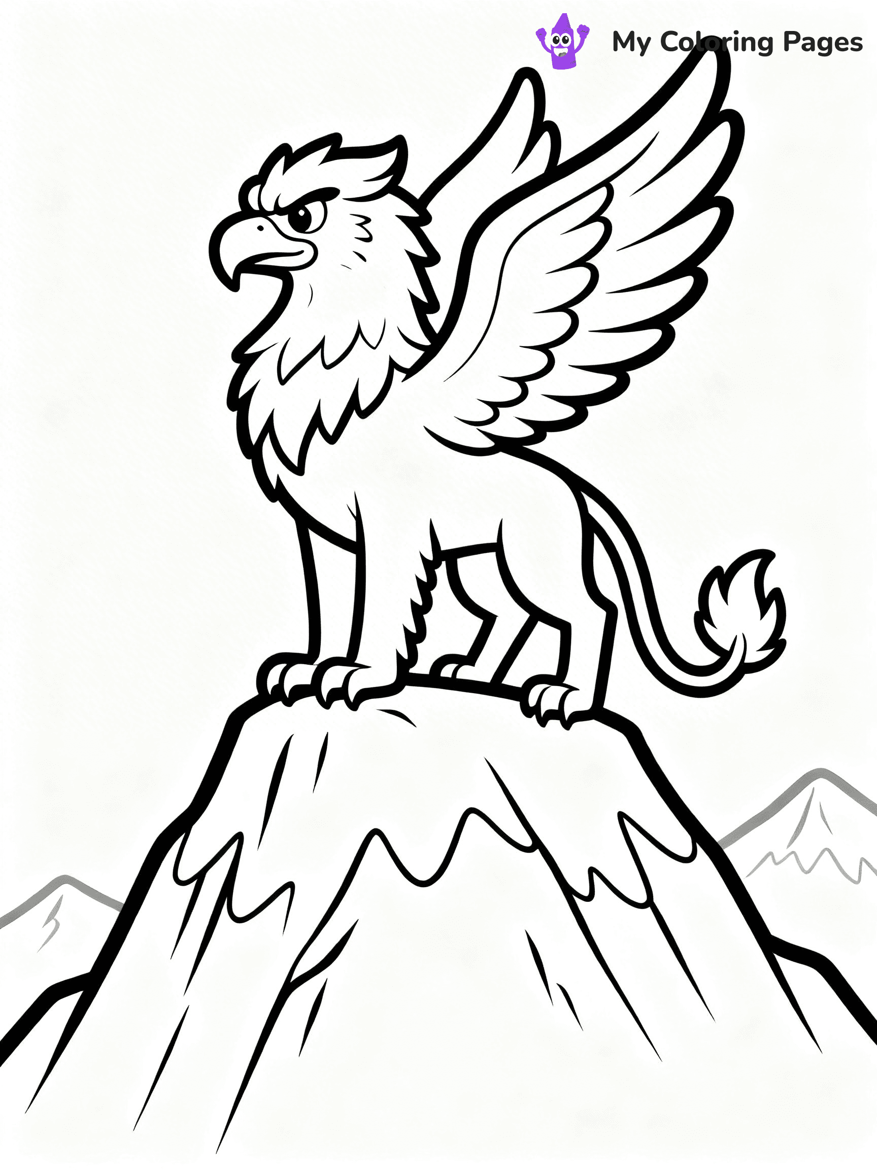 Griffin Coloring Pages - 9