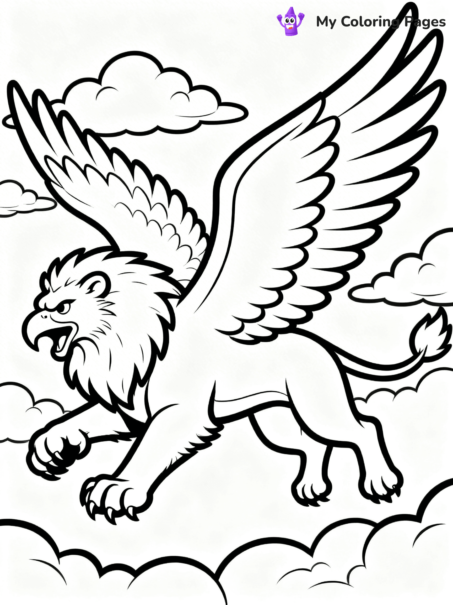 Griffin Coloring Pages - 4