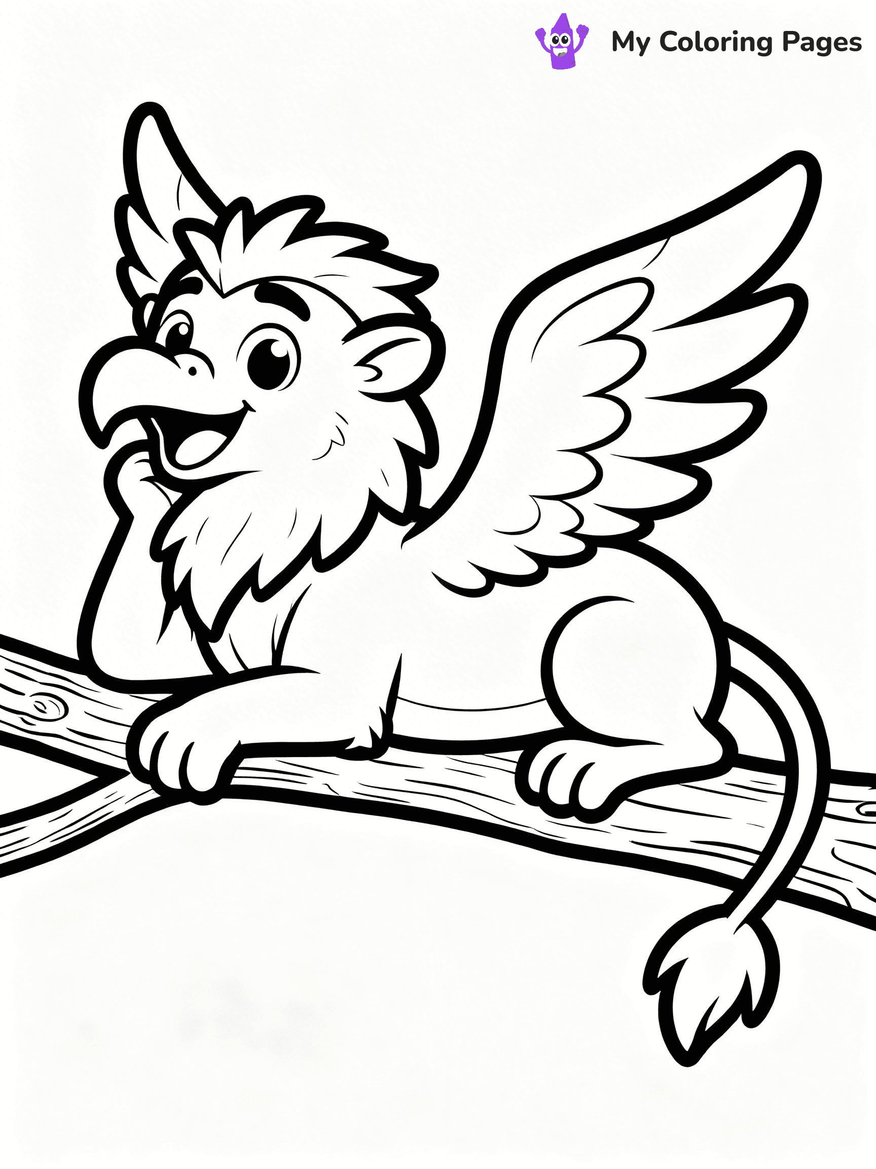 Griffin Coloring Pages - 3