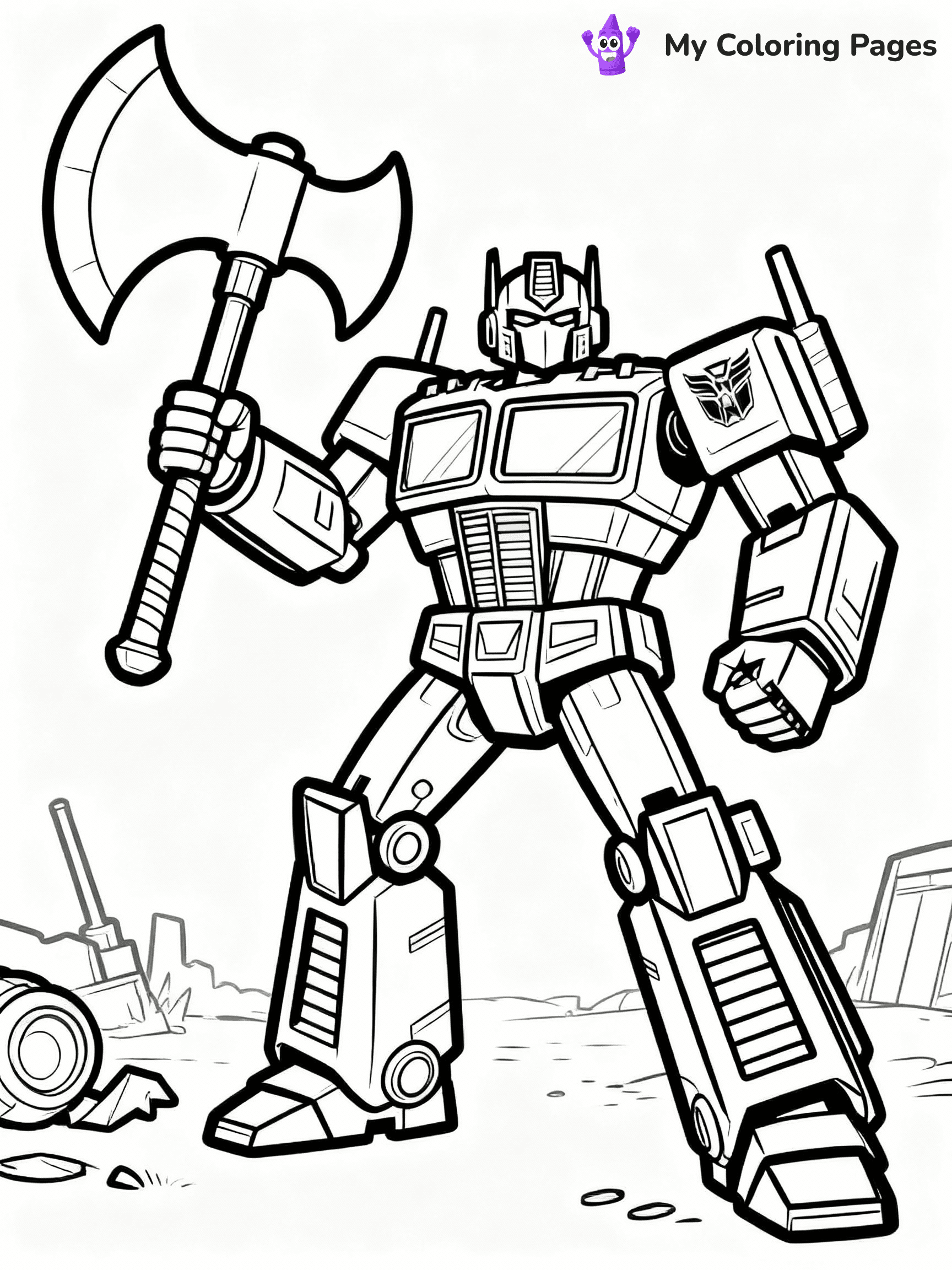 Optimus Prime Coloring Pages - 35