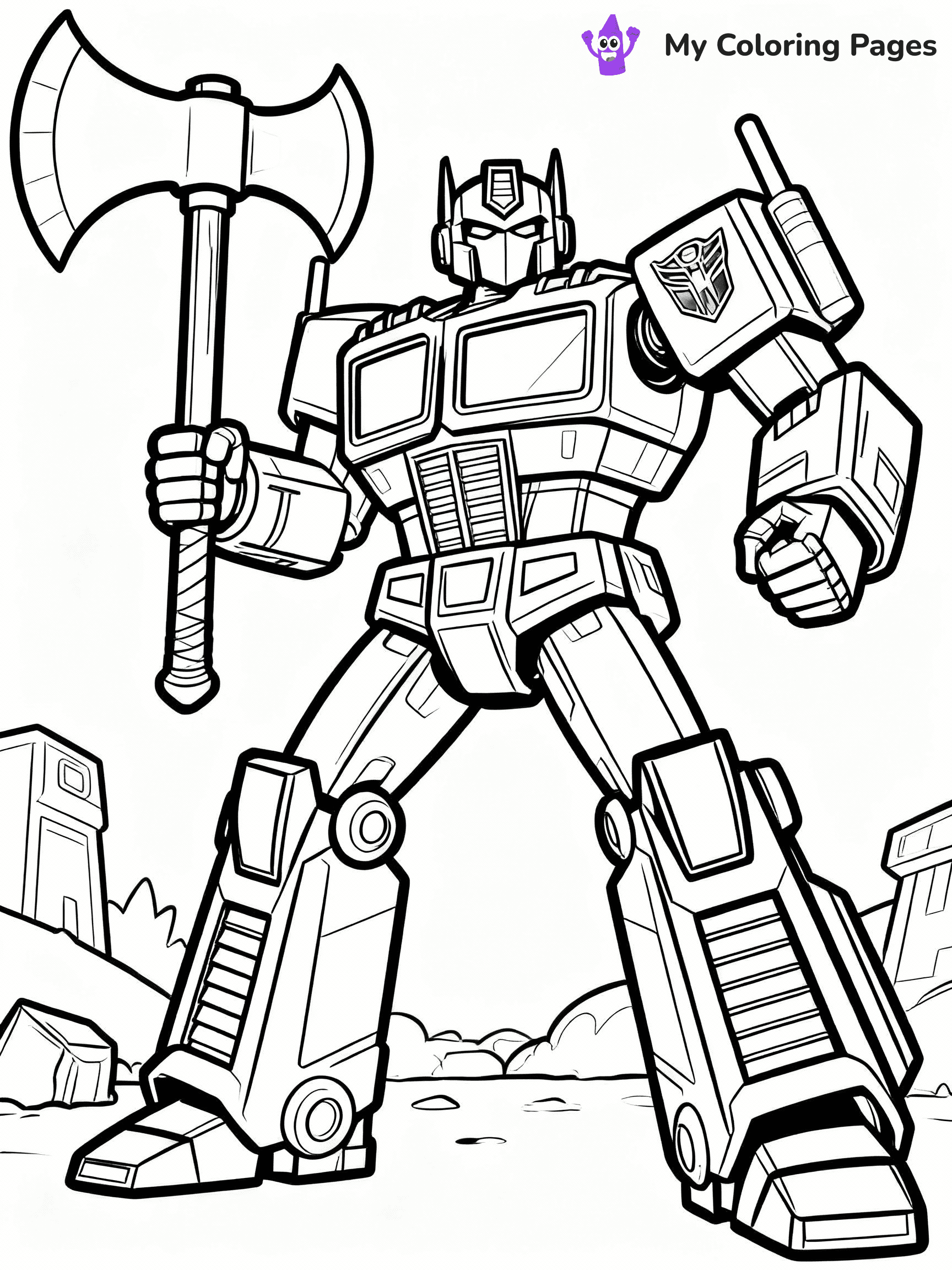 Optimus Prime Coloring Pages - 34