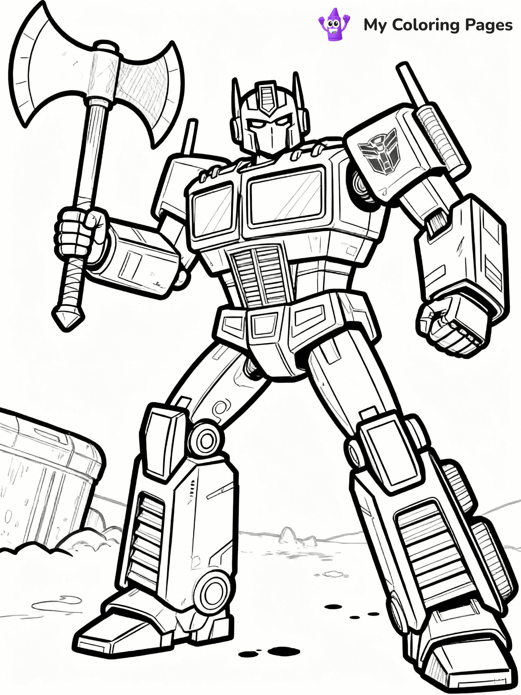 Optimus Prime Coloring Pages - 33