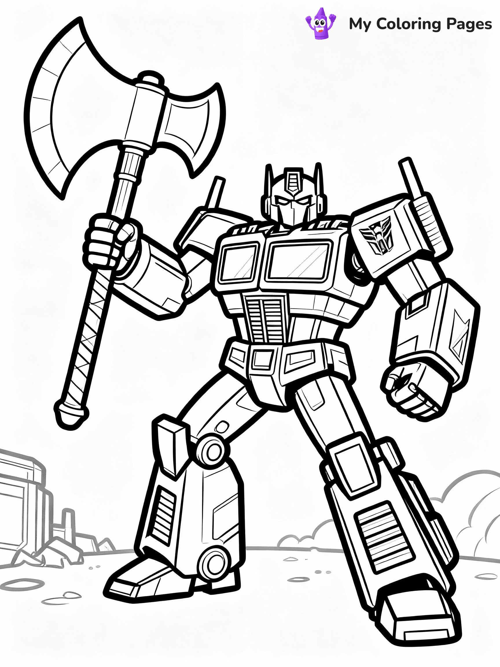 Optimus Prime Coloring Pages - 32