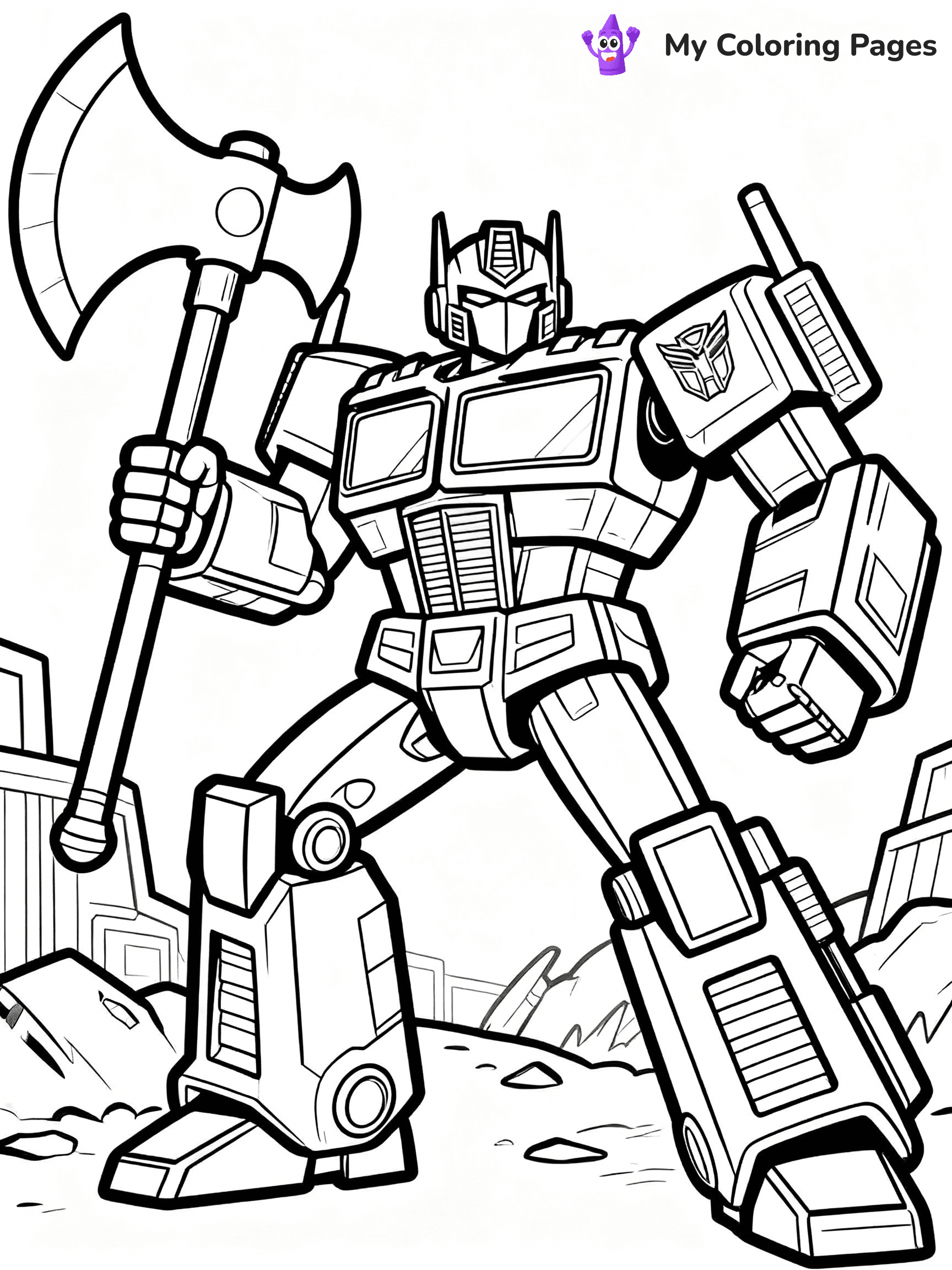 Optimus Prime Coloring Pages - 31