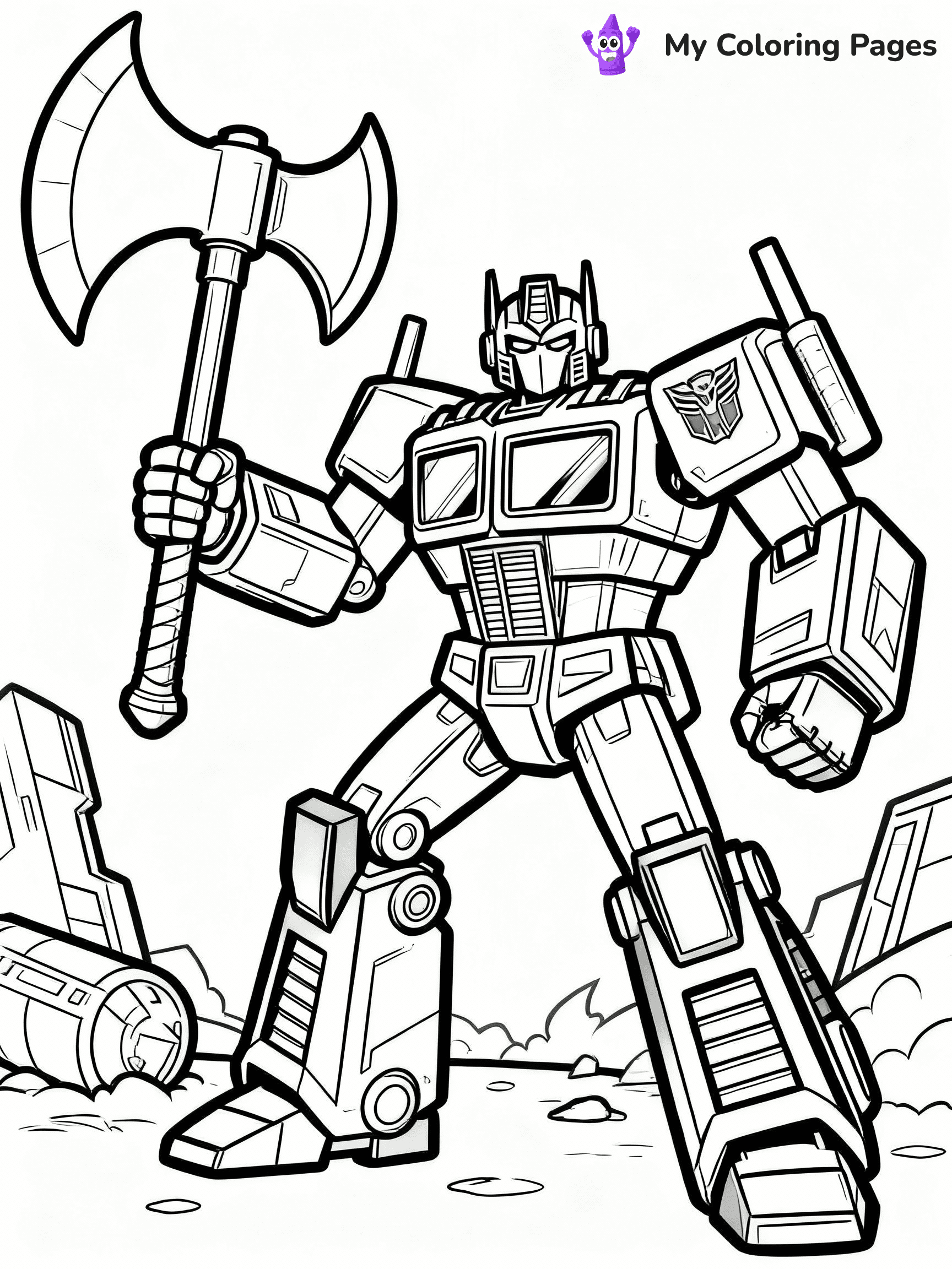 Optimus Prime Coloring Pages - 29