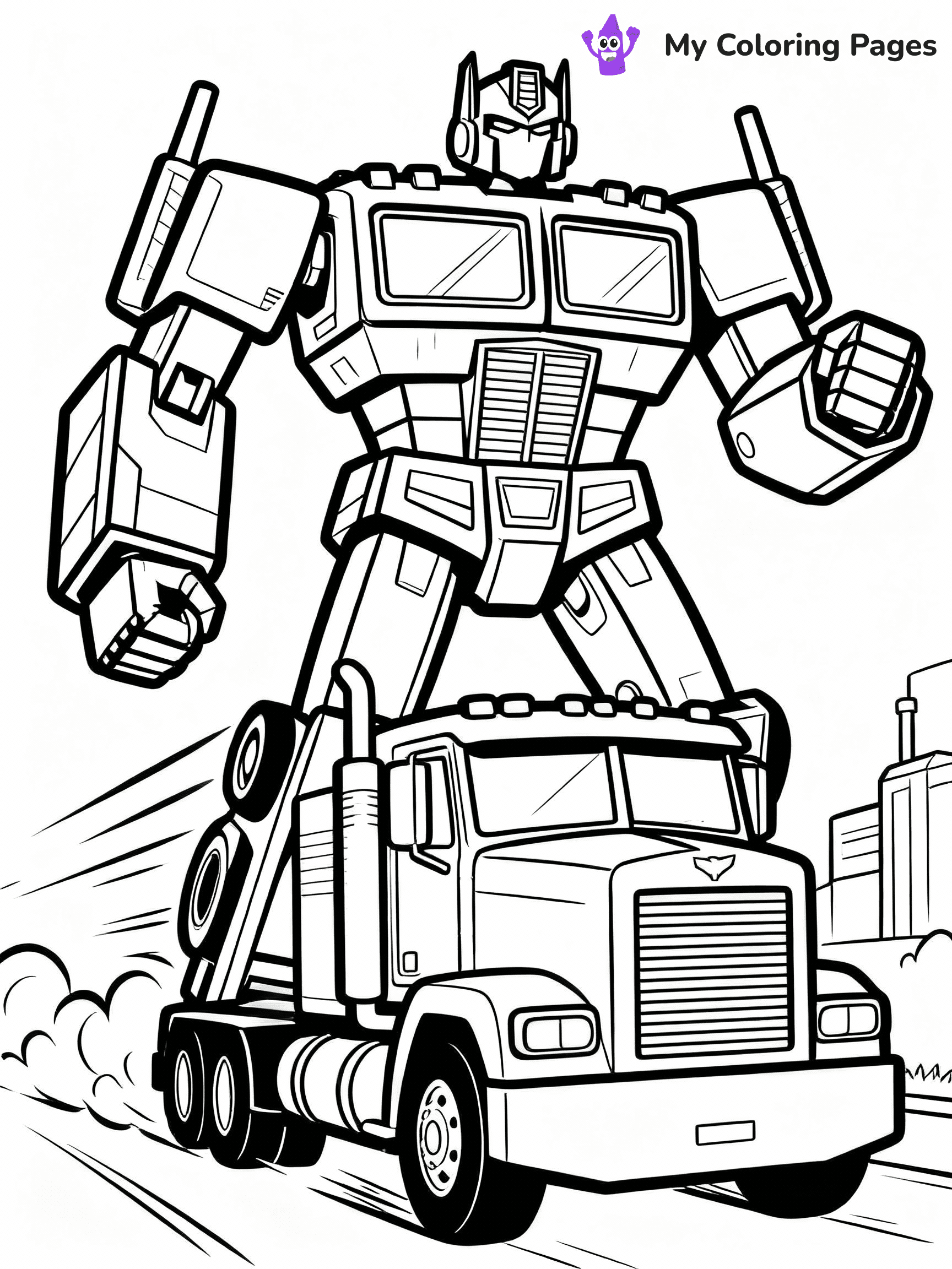 Optimus Prime Coloring Pages - 20