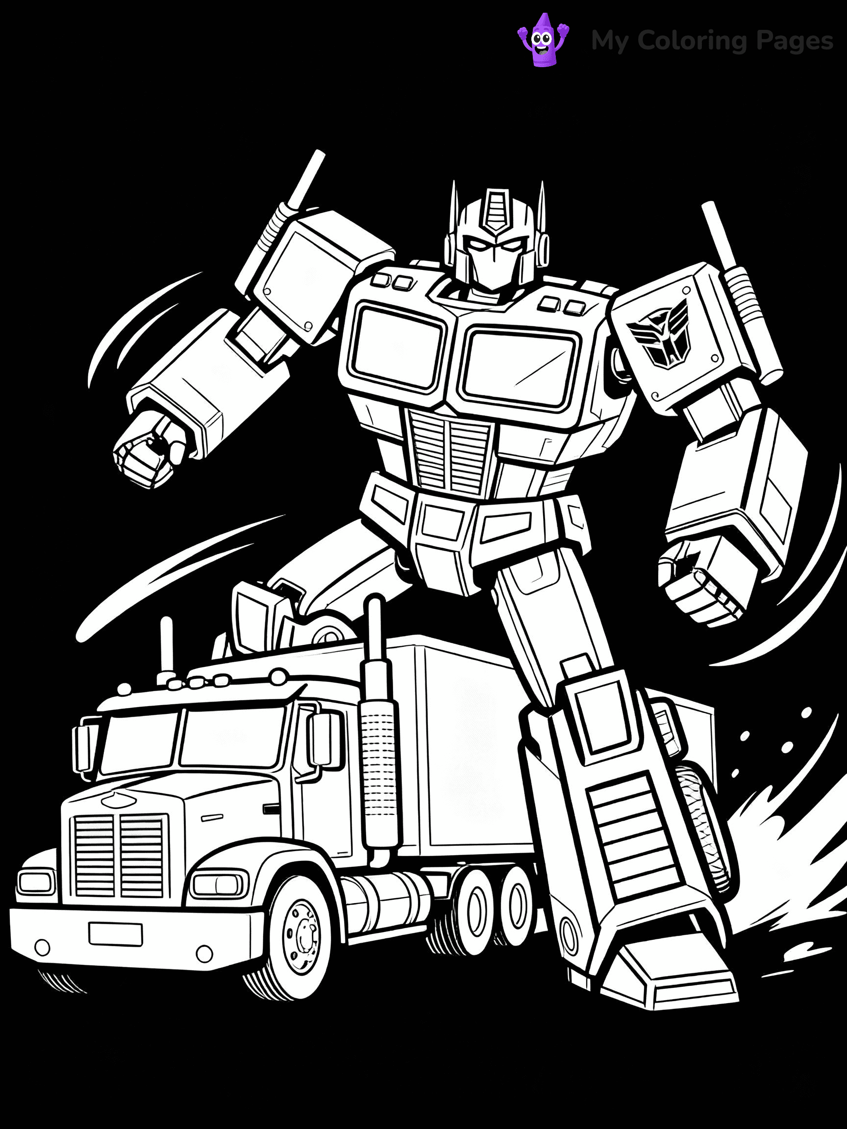 Optimus Prime Coloring Pages - 17