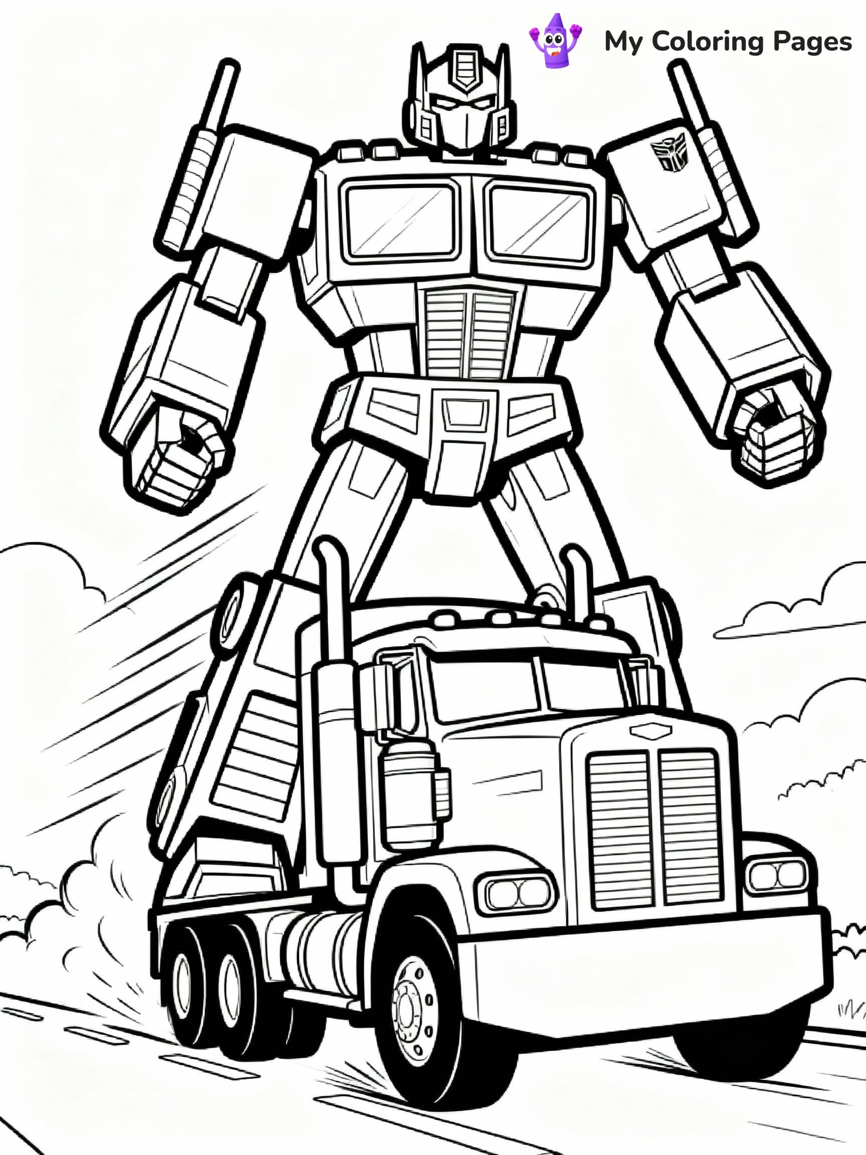 Optimus Prime Coloring Pages - 22