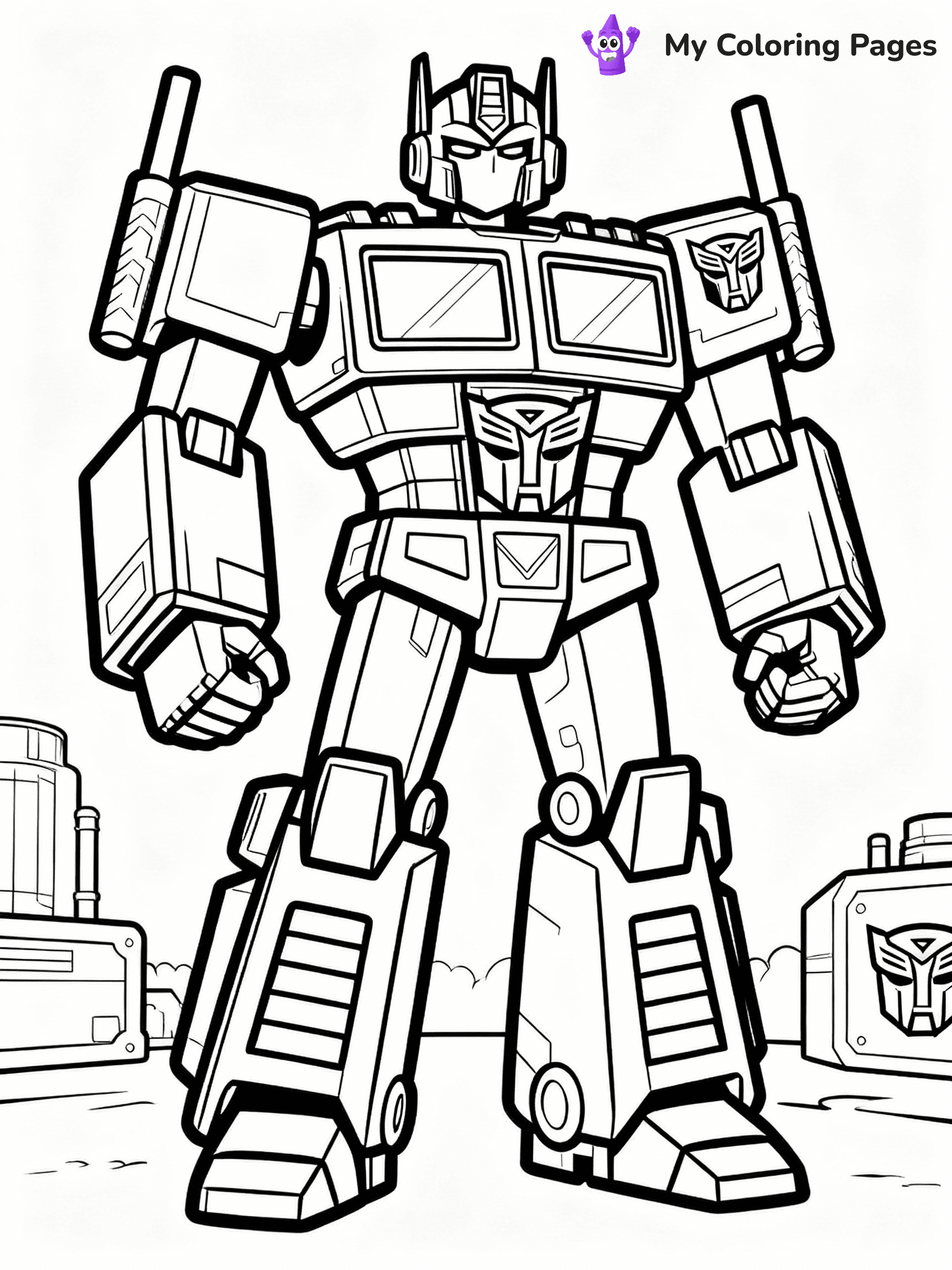 Optimus Prime Coloring Pages - 4
