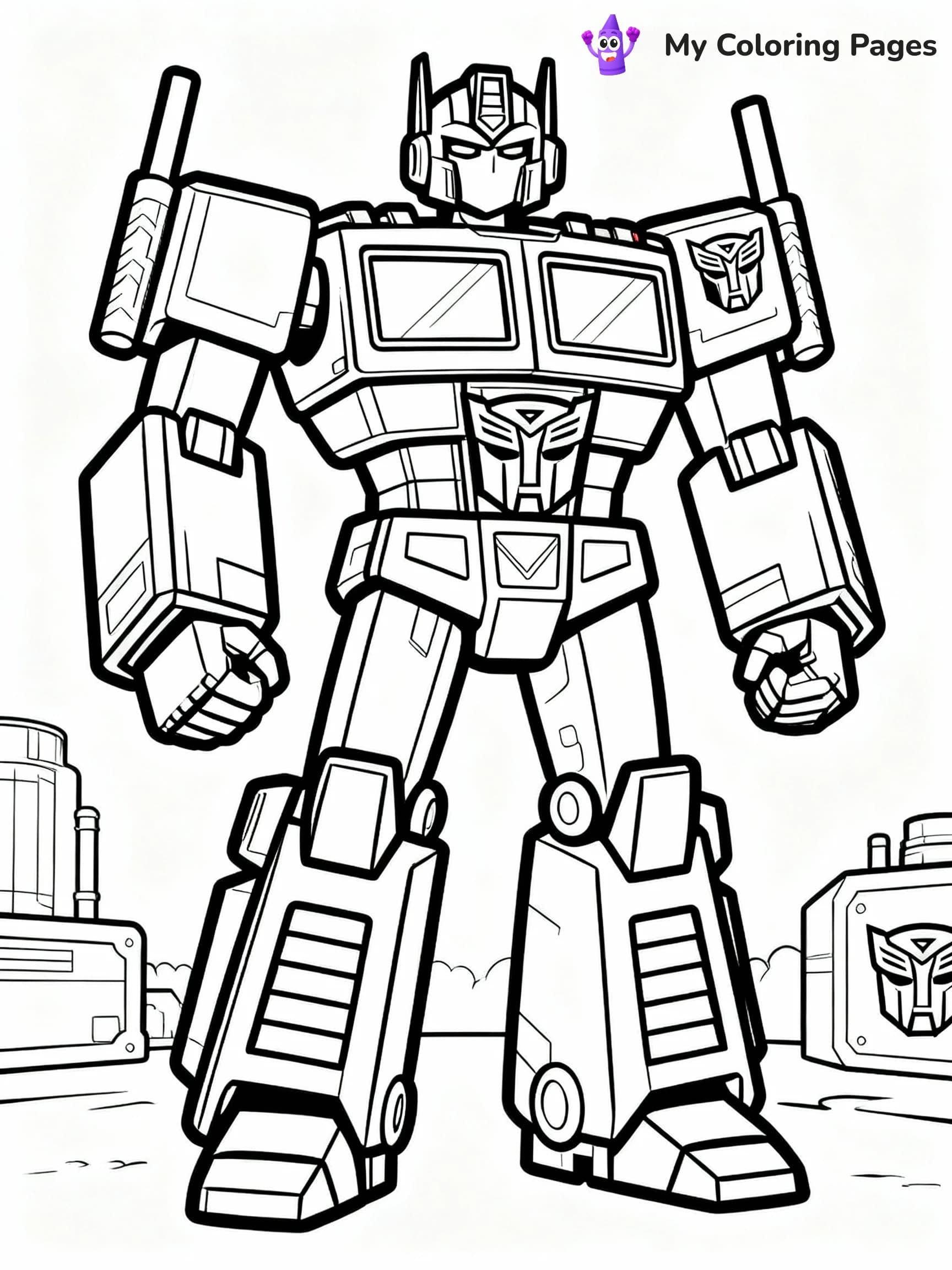 Optimus Prime Coloring Pages - 11