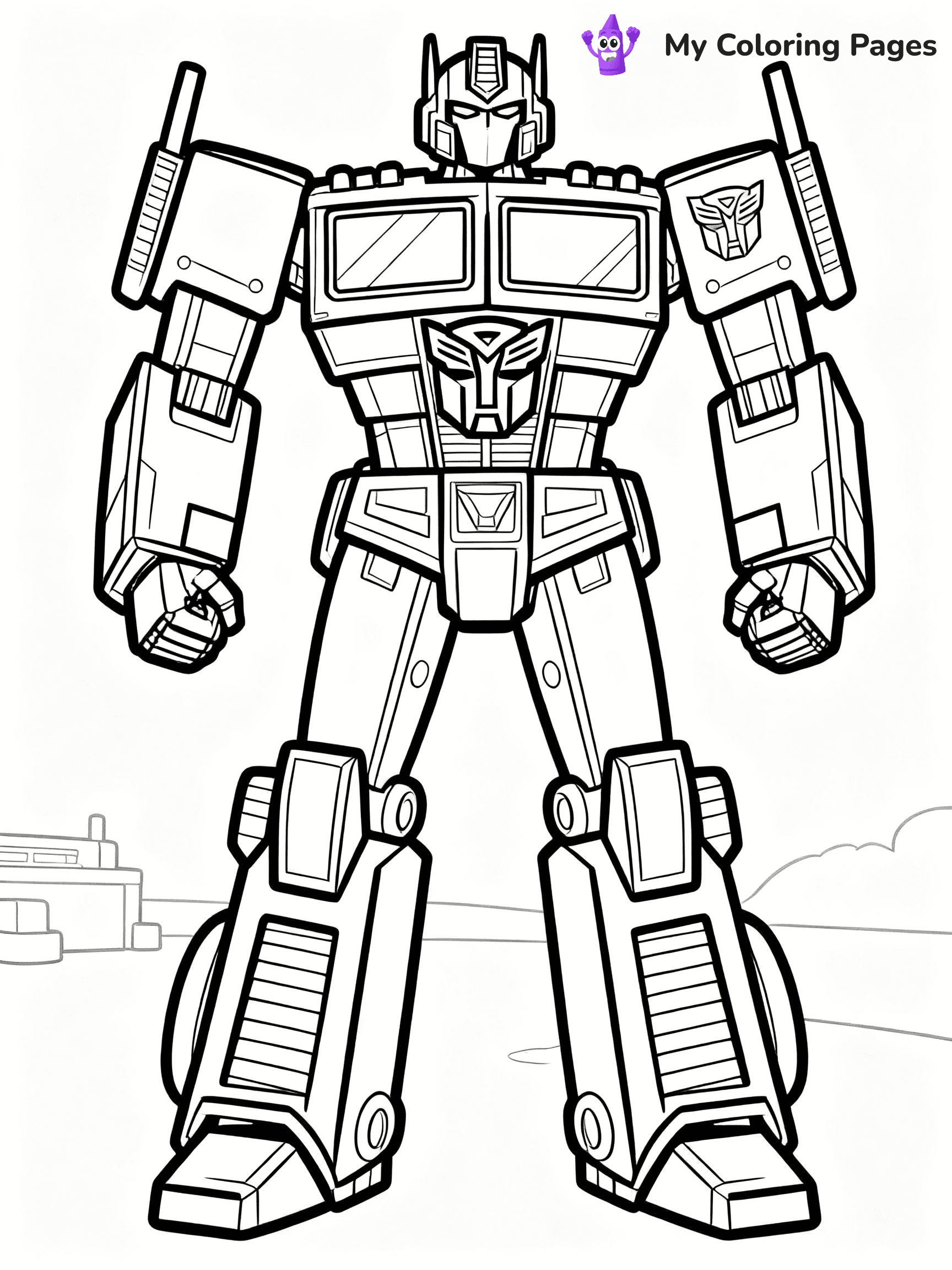 Optimus Prime Coloring Pages - 3