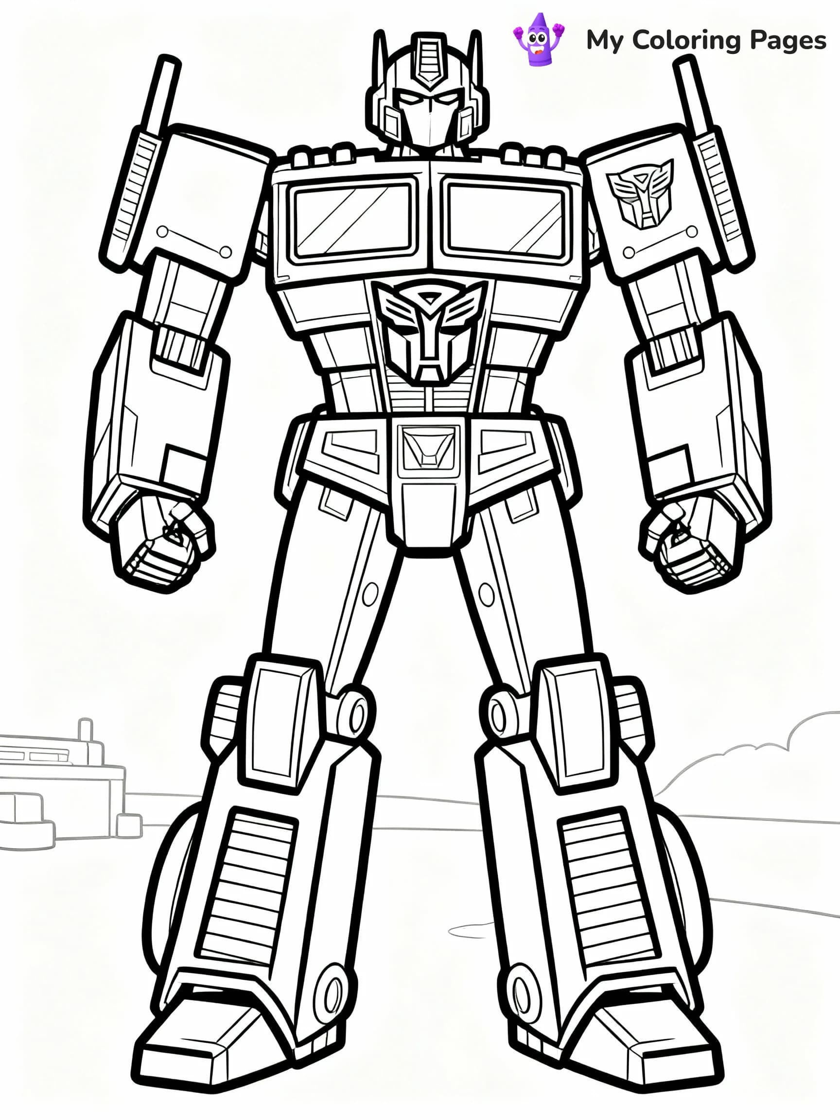 Optimus Prime Coloring Pages - 10