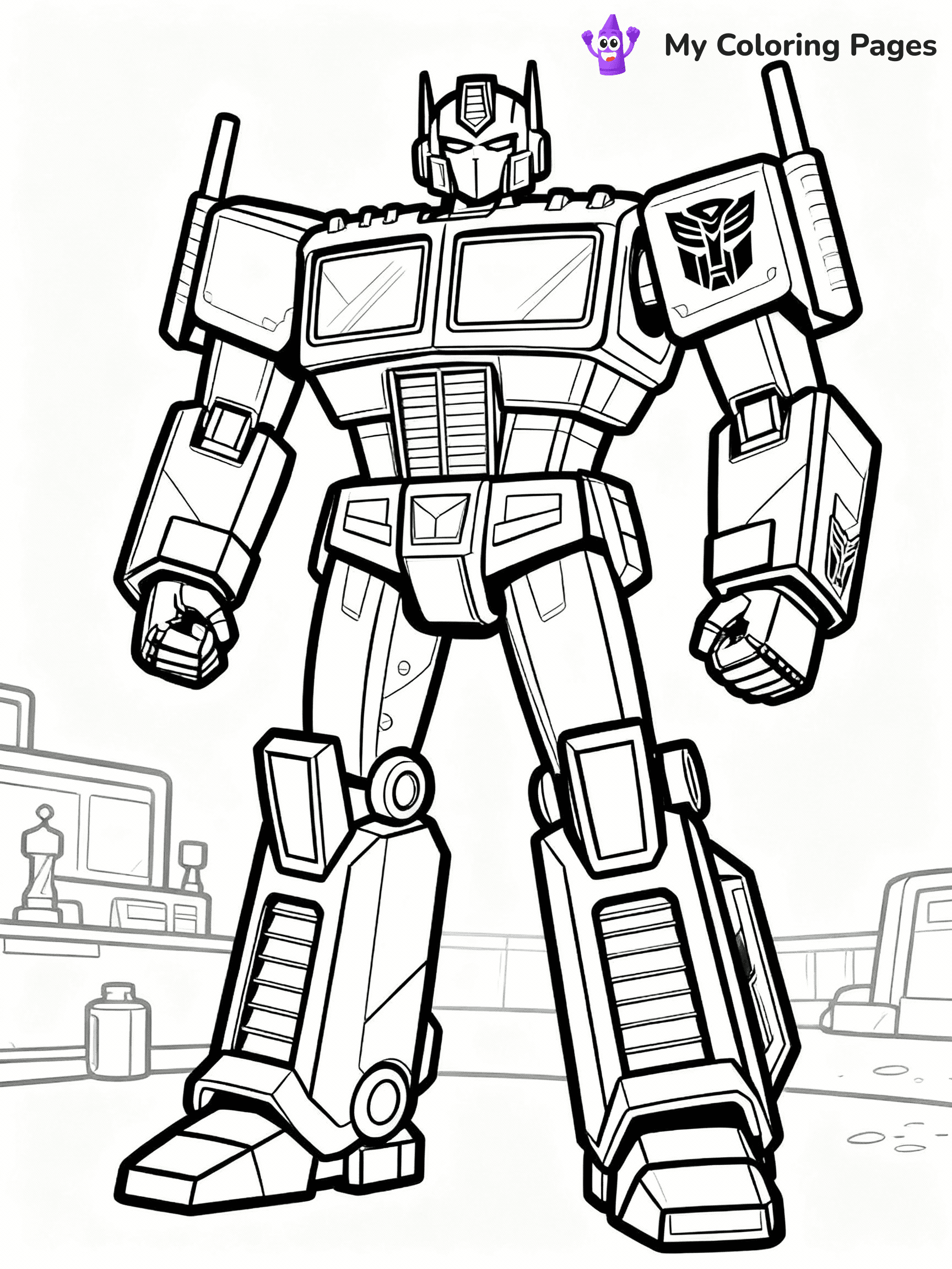 Optimus Prime Coloring Pages - 2