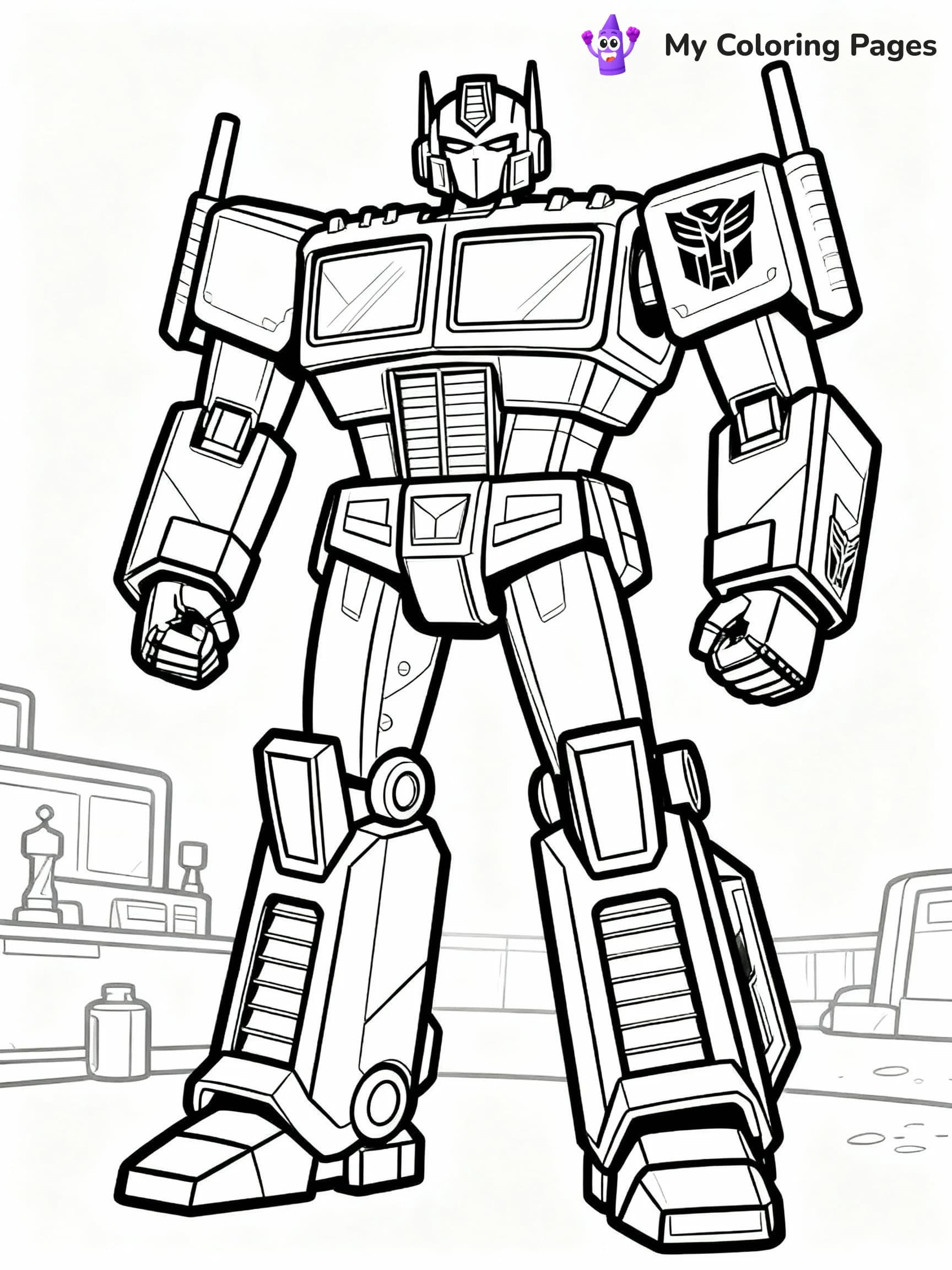 Optimus Prime Coloring Pages - 9