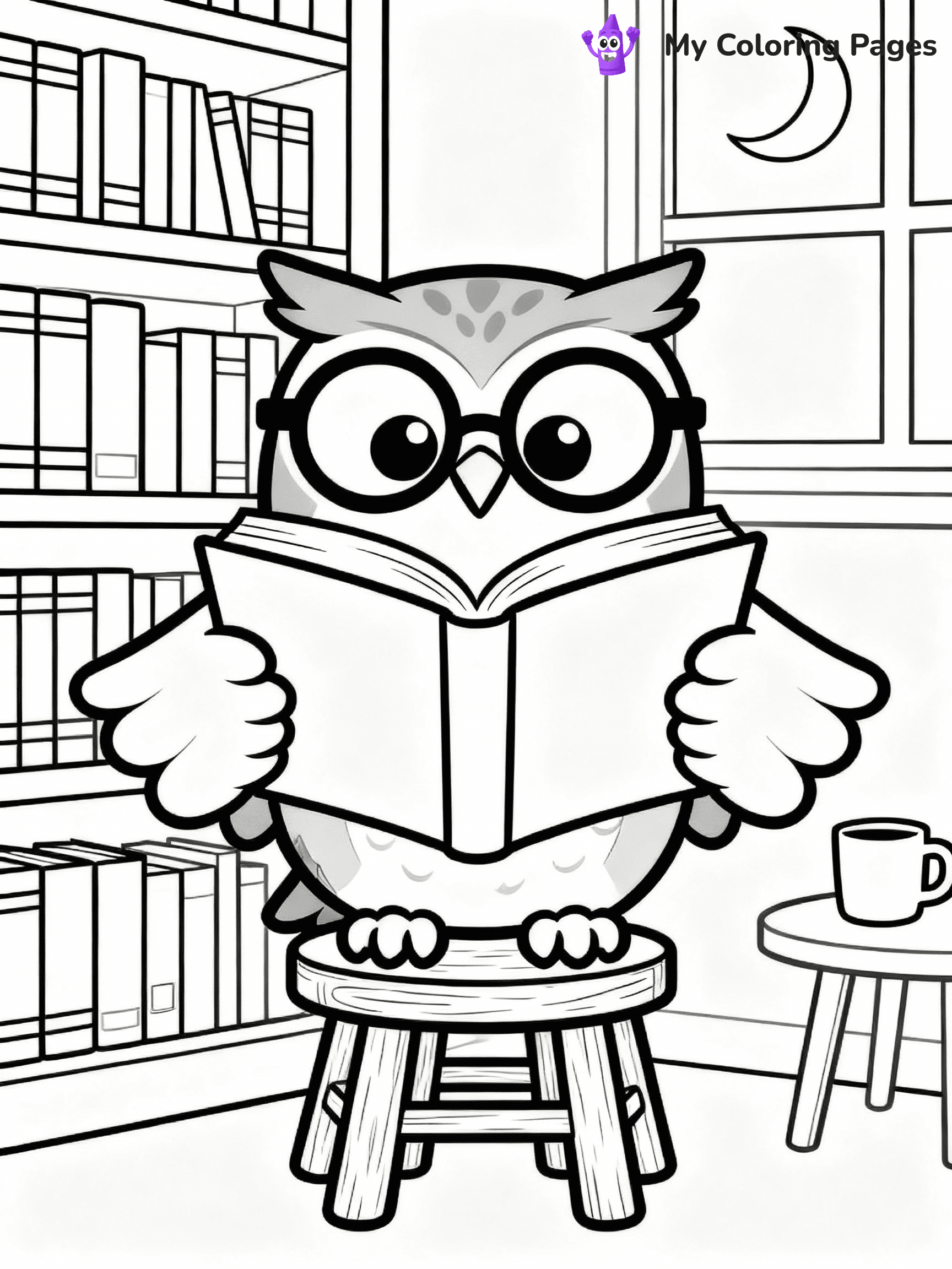 Owl Coloring Pages - 39
