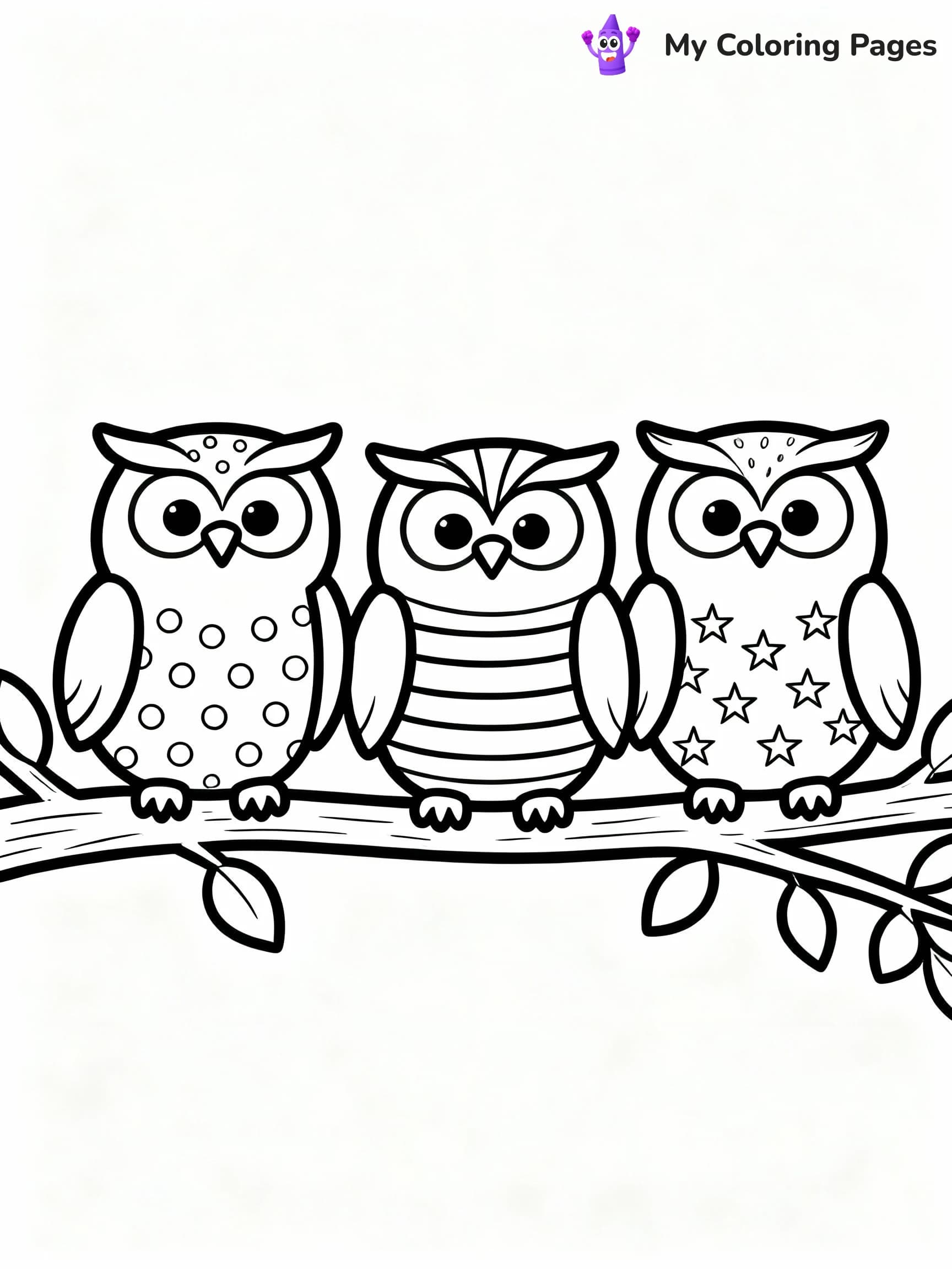 Owl Coloring Pages - 23