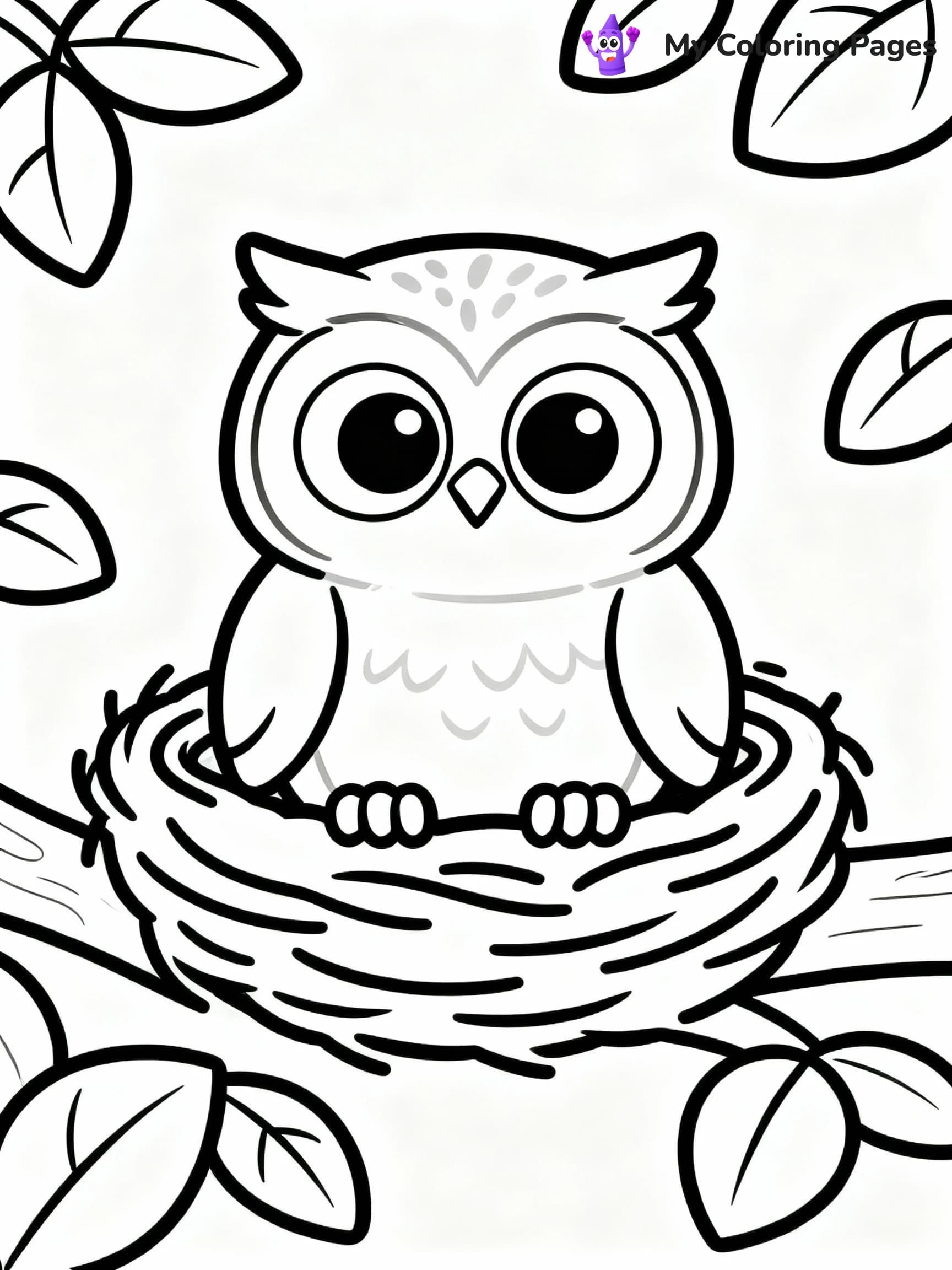 Owl Coloring Pages - 22