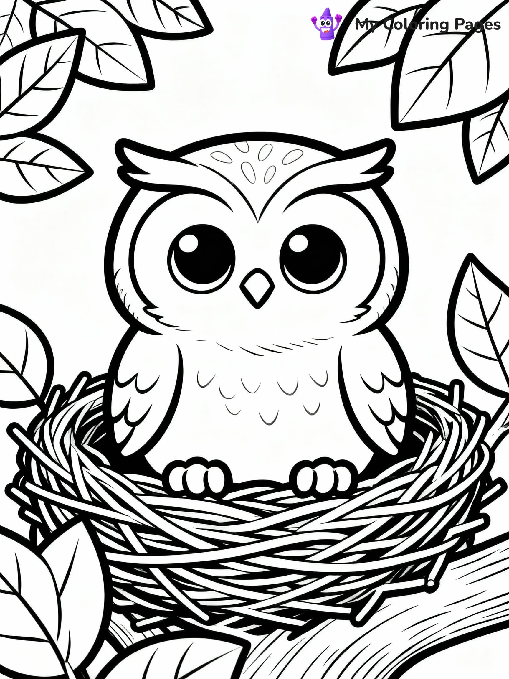 Owl Coloring Pages - 21