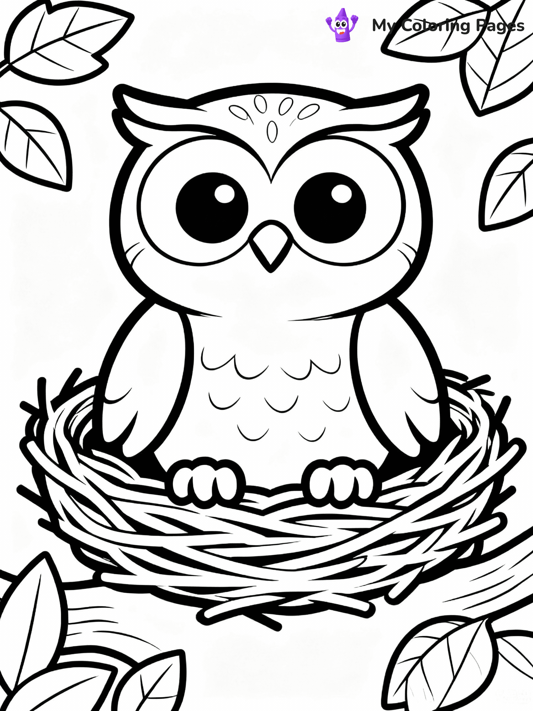 Owl Coloring Pages - 19