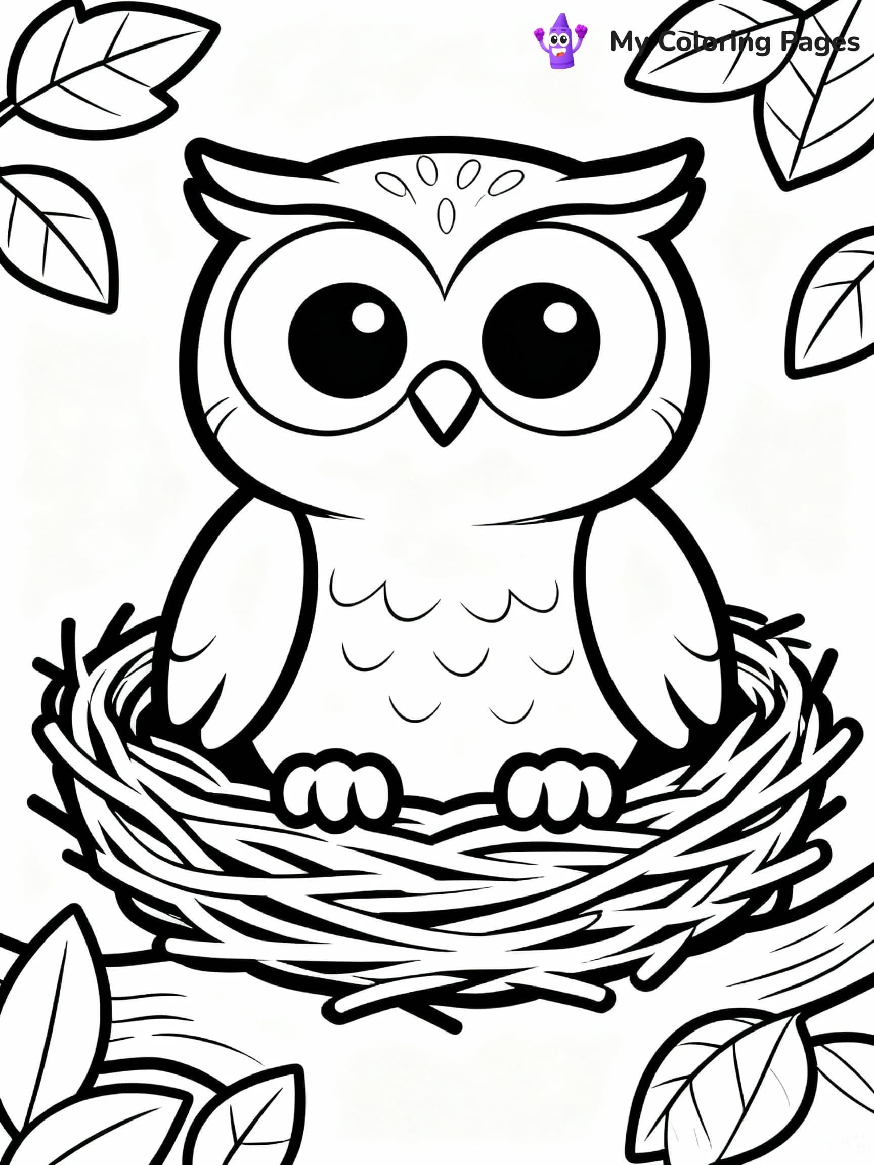 Owl Coloring Pages - 19