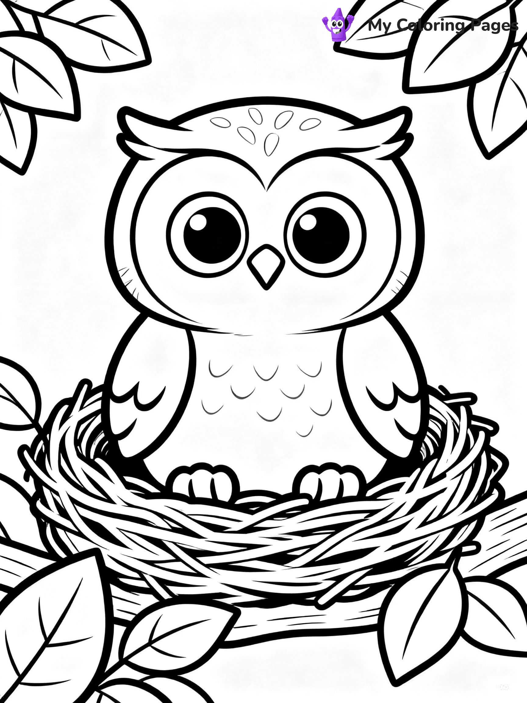 Owl Coloring Pages - 18
