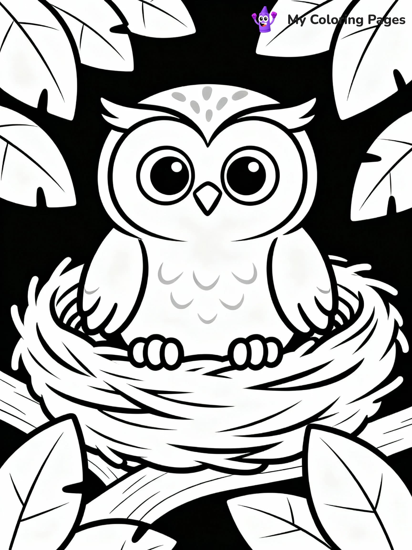 Owl Coloring Pages - 17