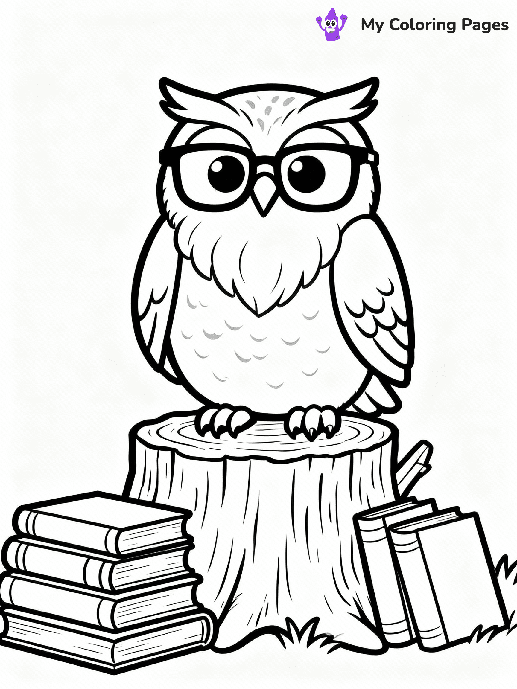 Owl Coloring Pages - 4
