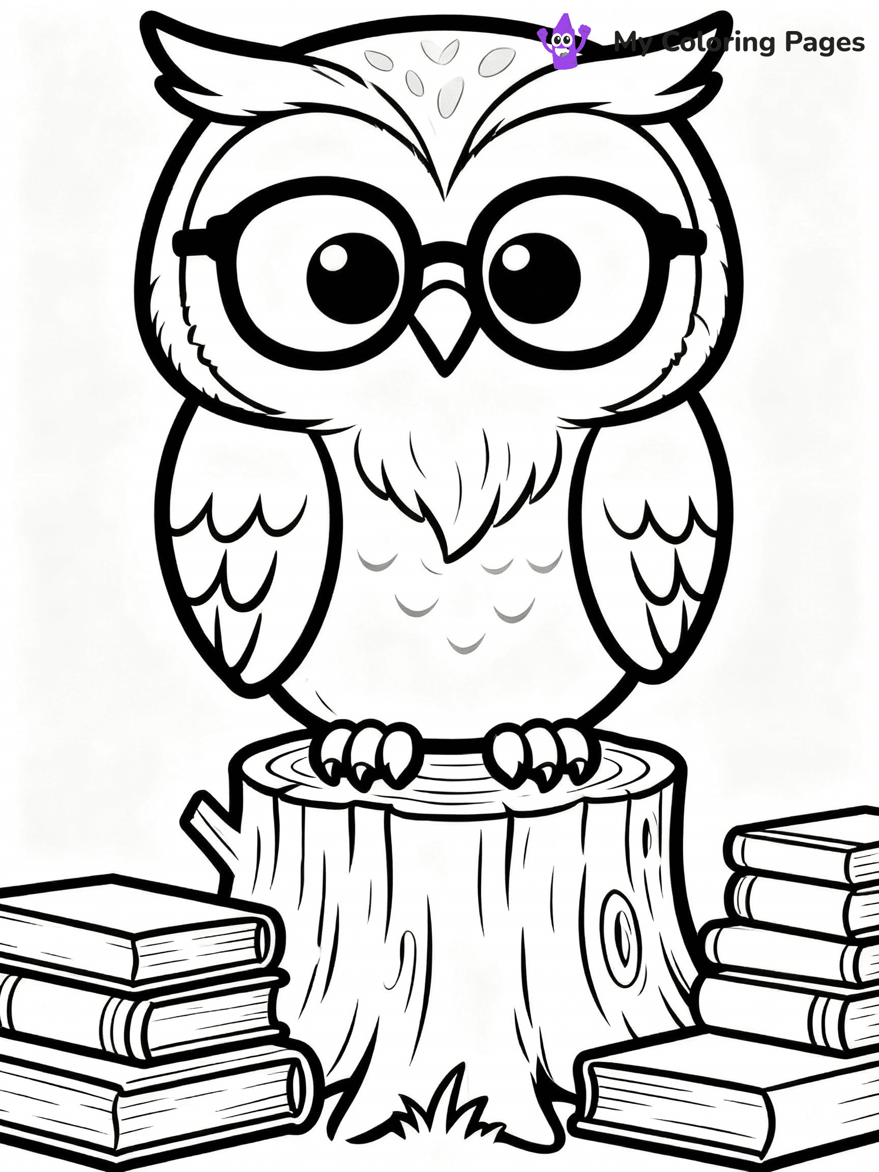 Owl Coloring Pages - 2