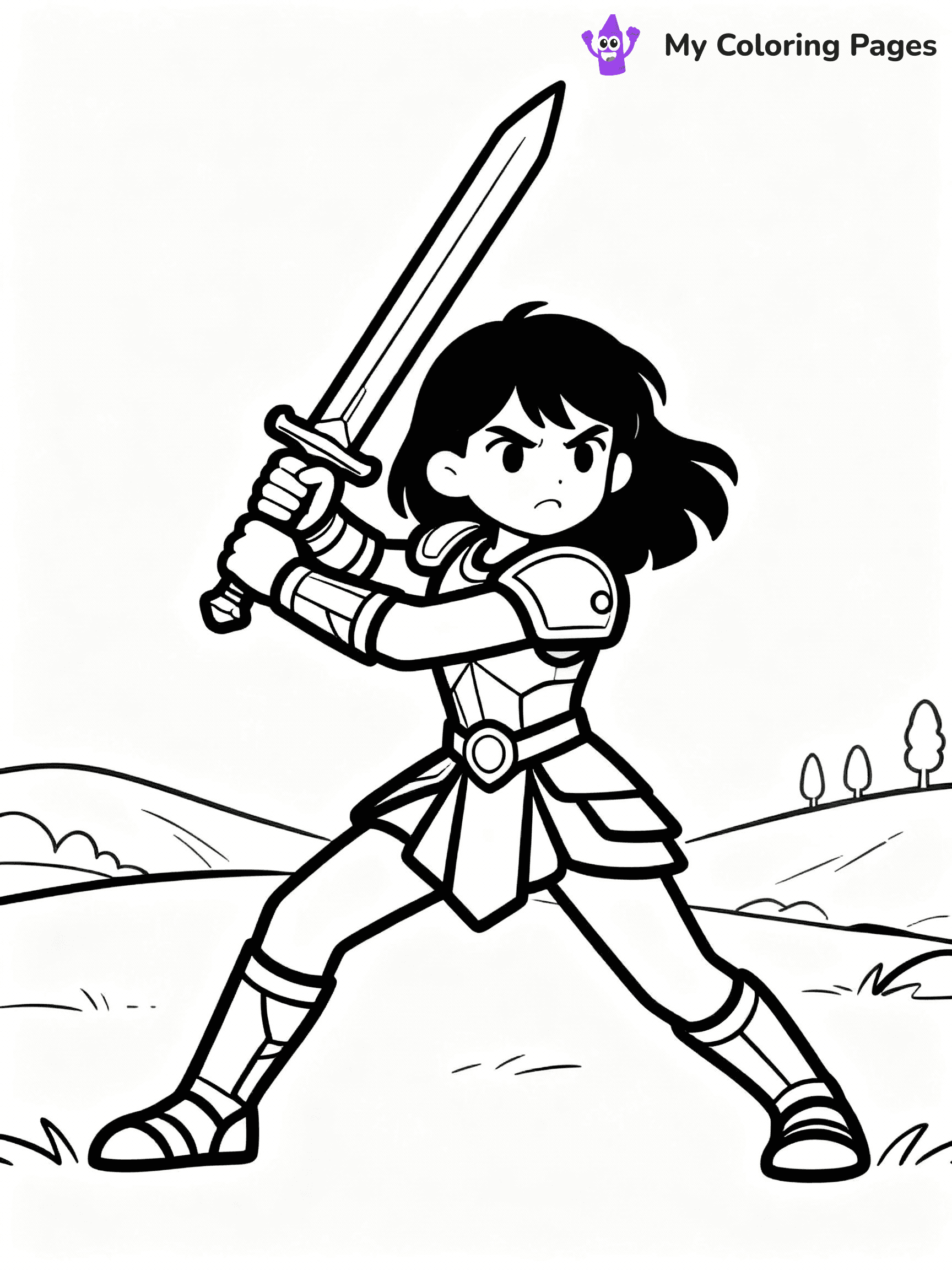 Anime Girl Coloring Pages - 34