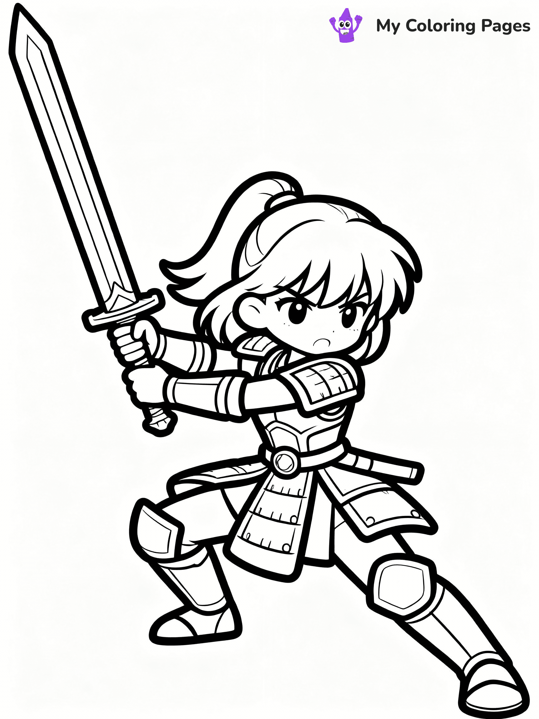 Anime Girl Coloring Pages - 29