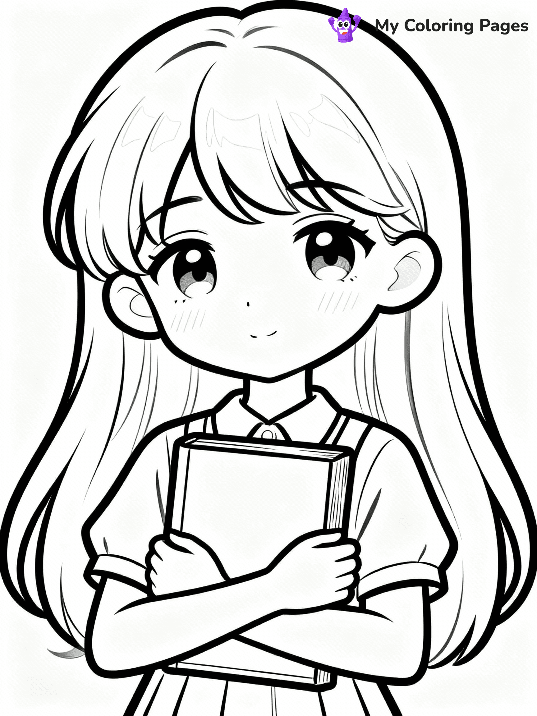 Anime Girl Coloring Pages - 18