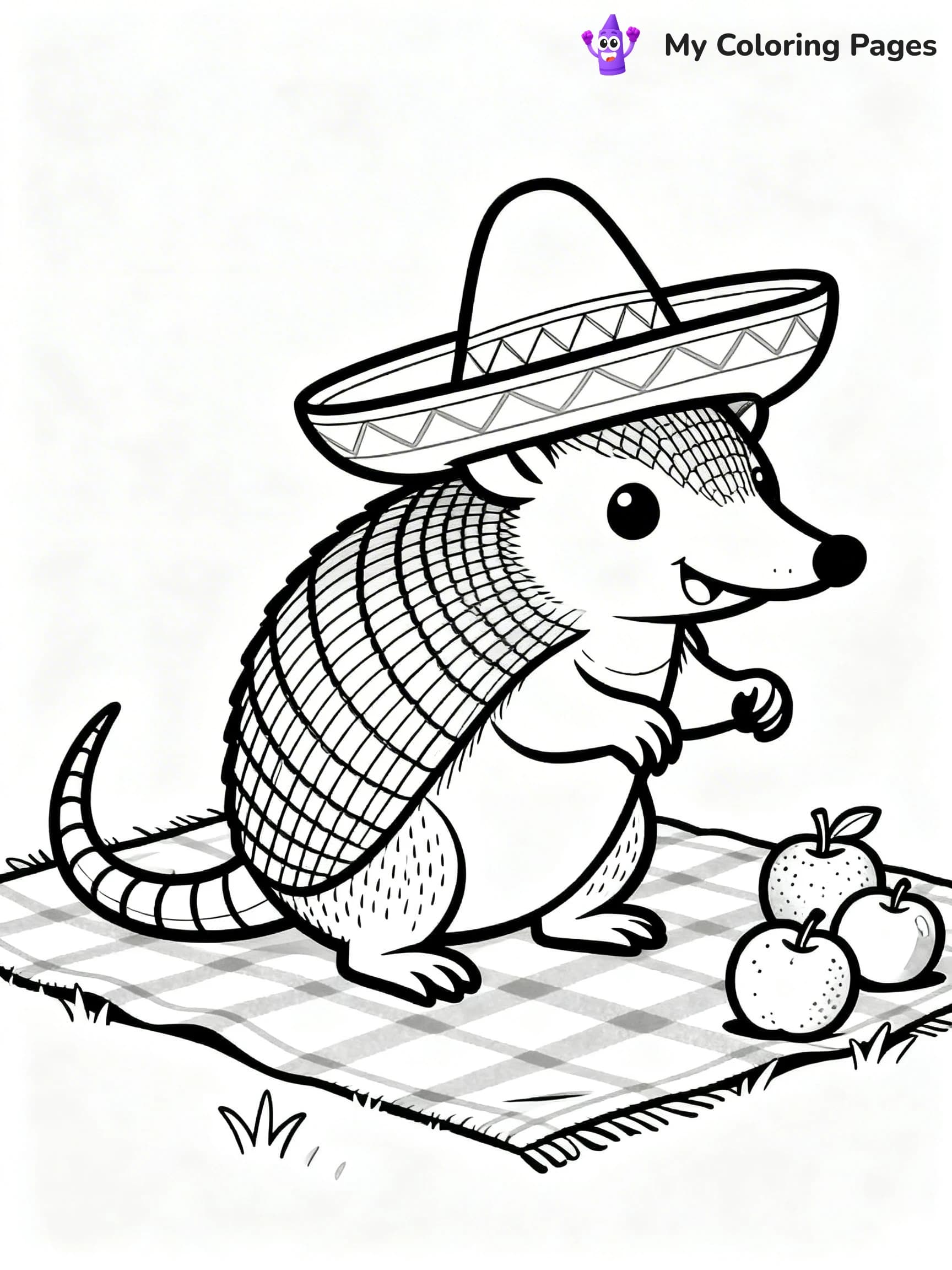 Armadillo Coloring Pages - 24