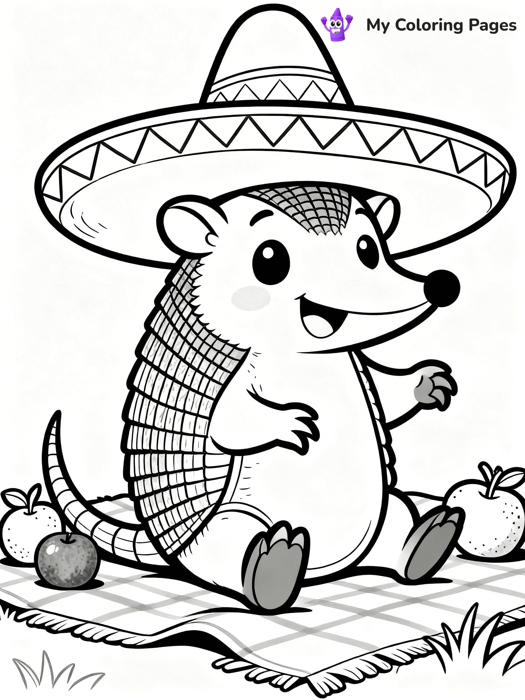 Armadillo Coloring Pages - 22