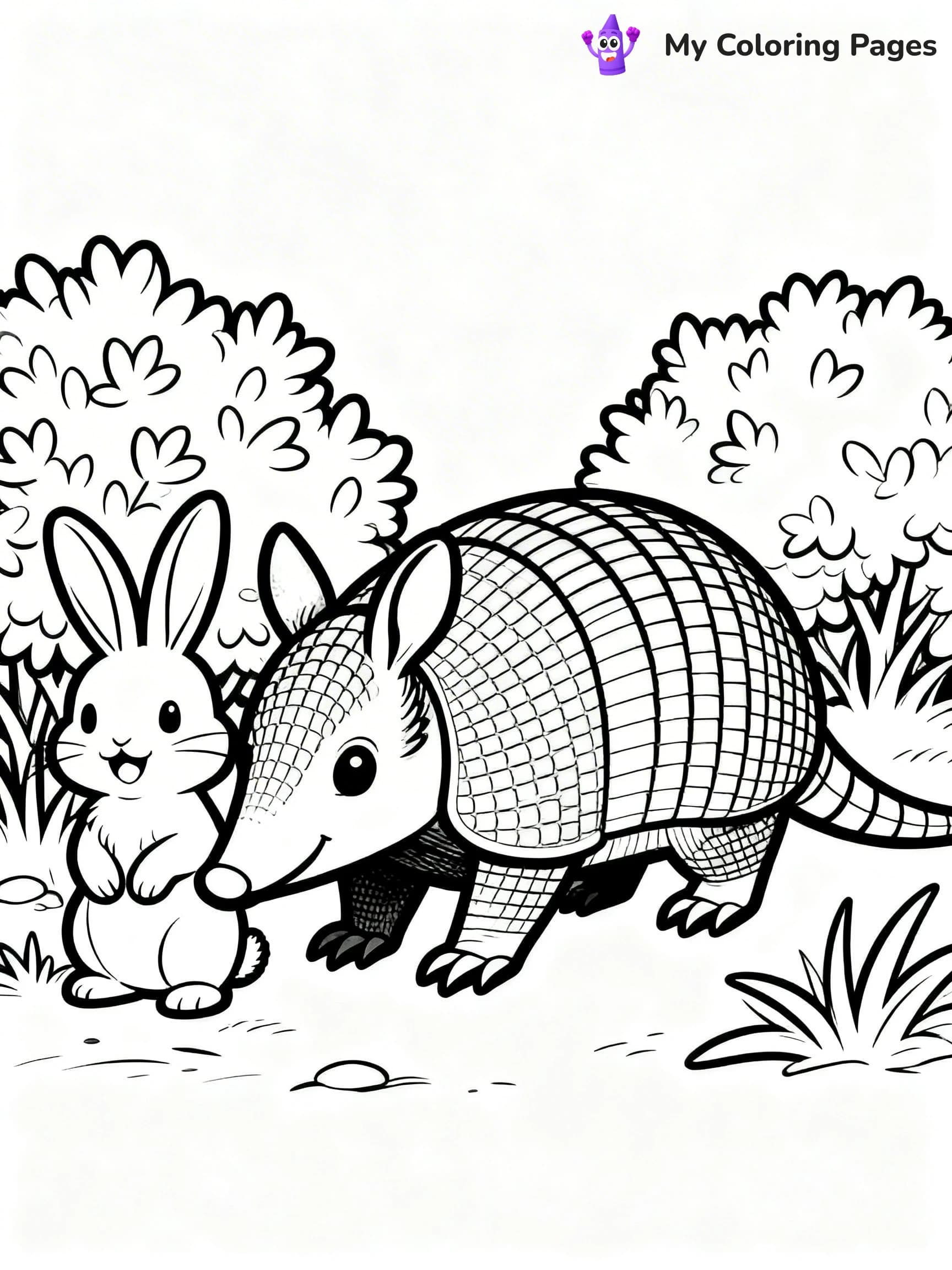 Armadillo Coloring Pages - 19