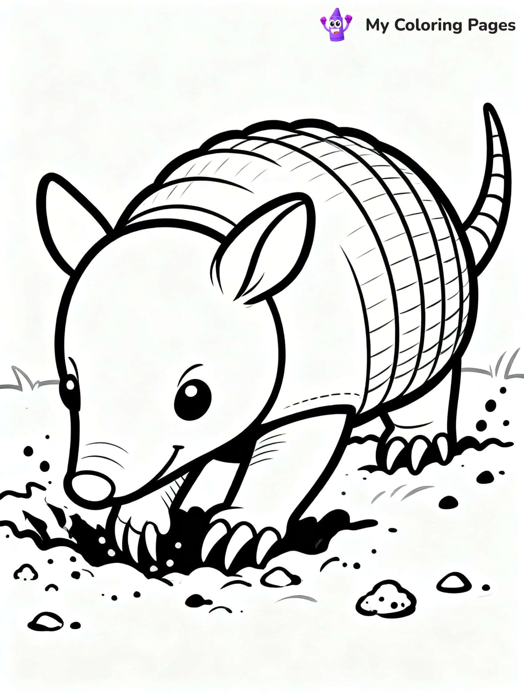 Armadillo Coloring Pages - 12