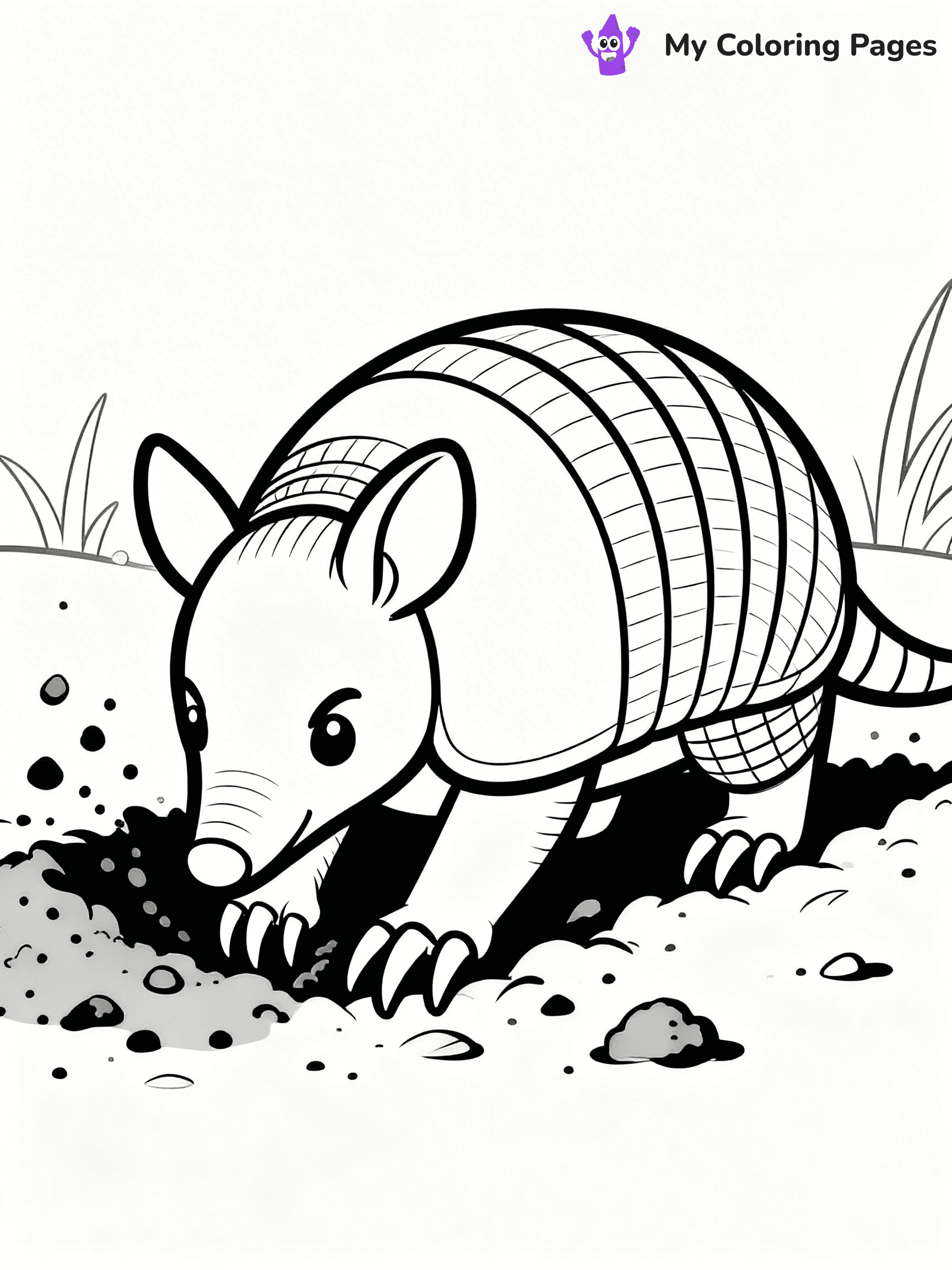 Armadillo Coloring Pages - 11