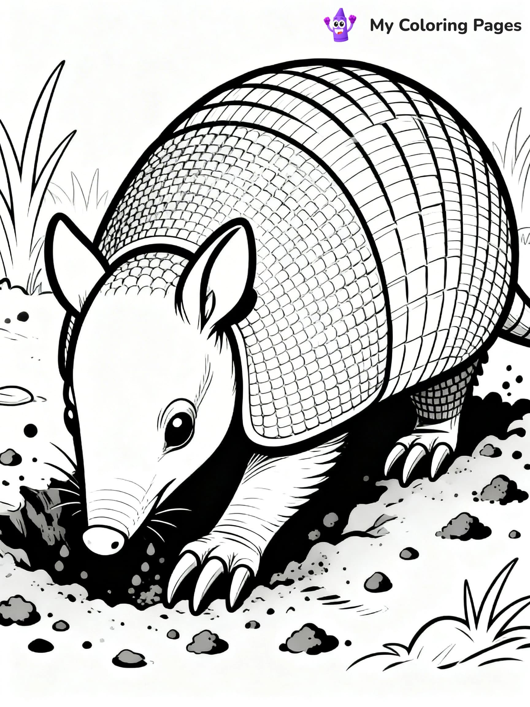 Armadillo Coloring Pages - 9