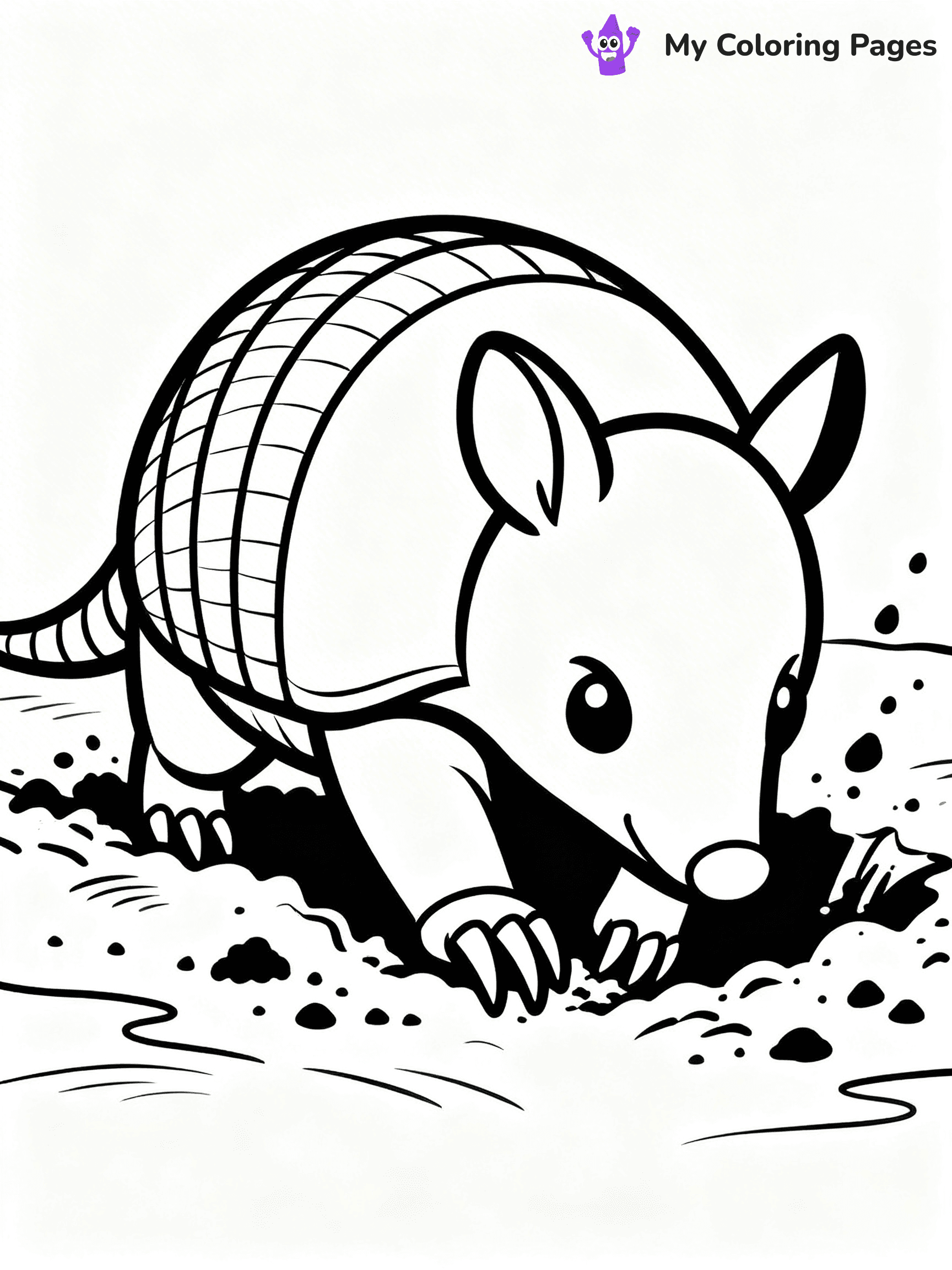 Armadillo Coloring Pages - 7